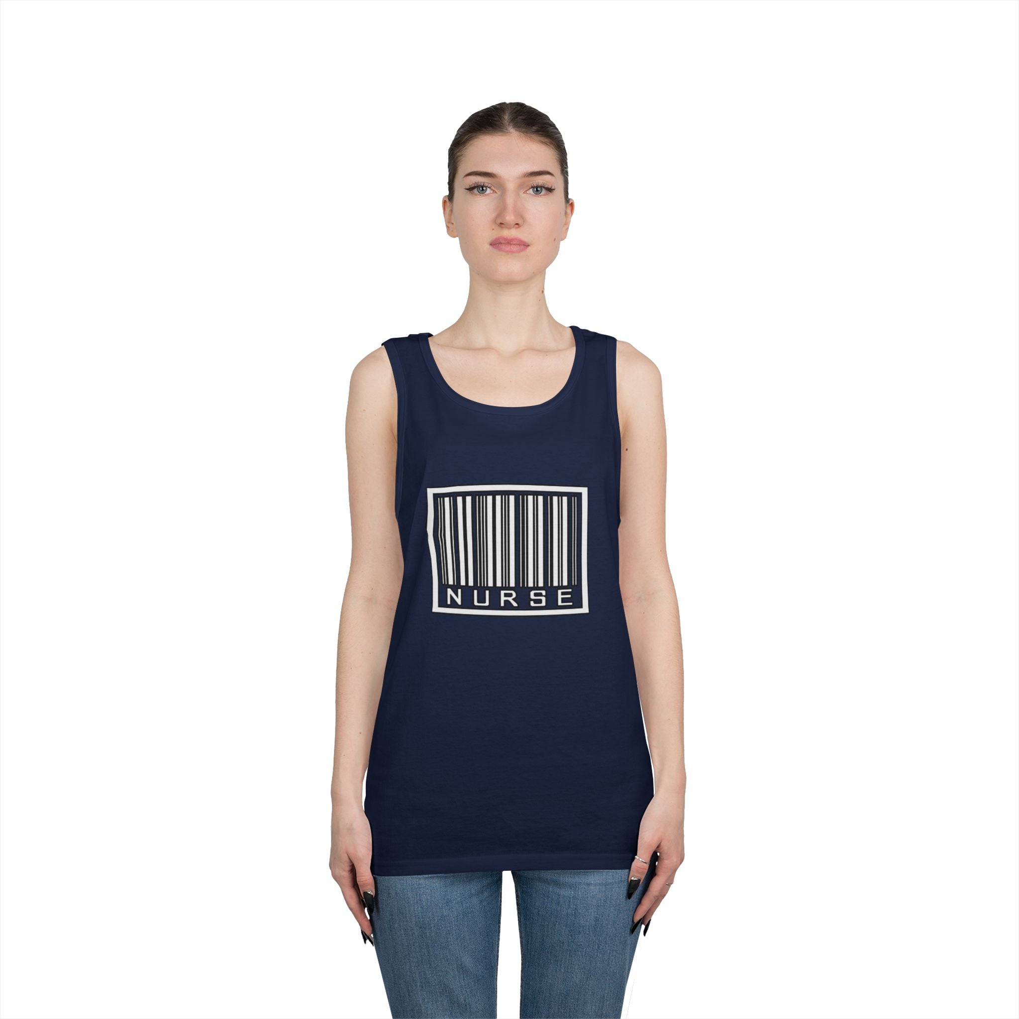 Barcode Nurse - Unisex Heavy Cotton Tank Top