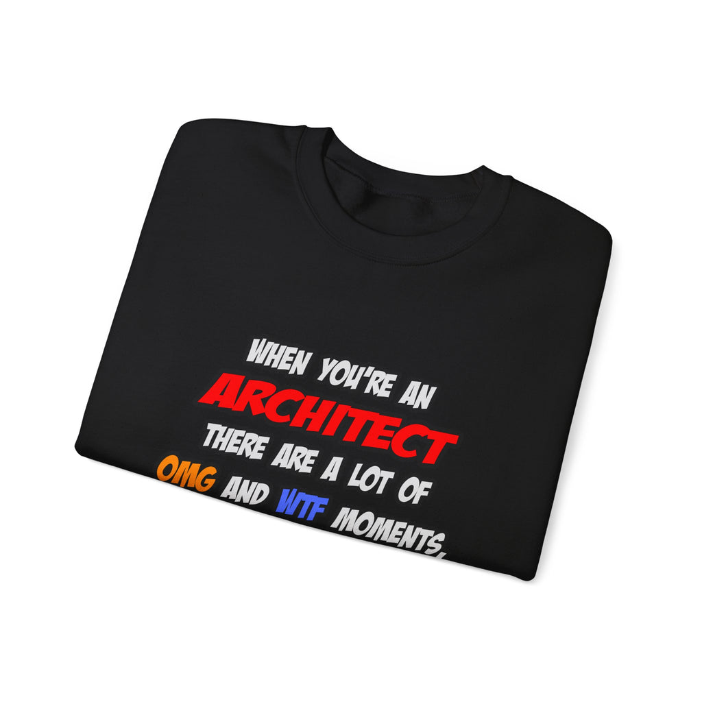 Architect .. OMG WTF LOL - Unisex Heavy Blend™ Crewneck Sweatshirt