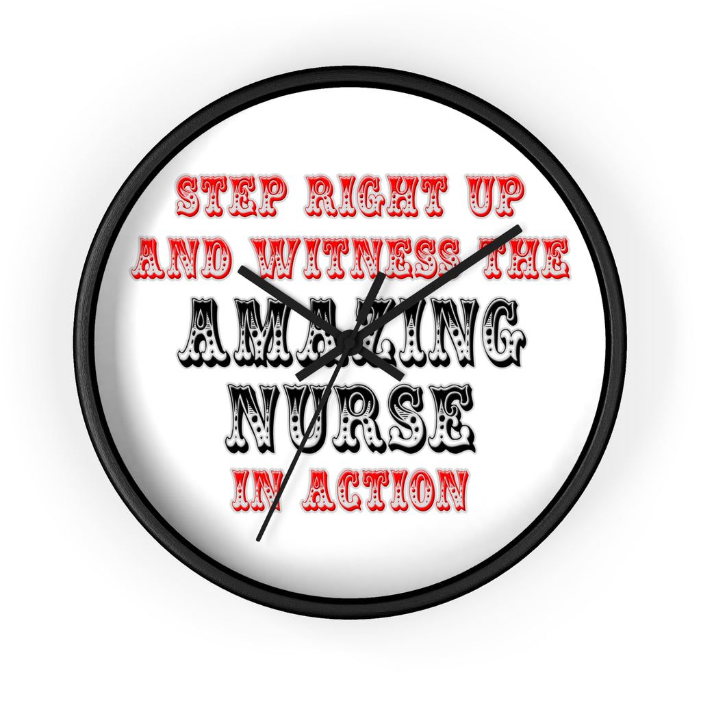 Amazing Nurse In Action - Wall Clock