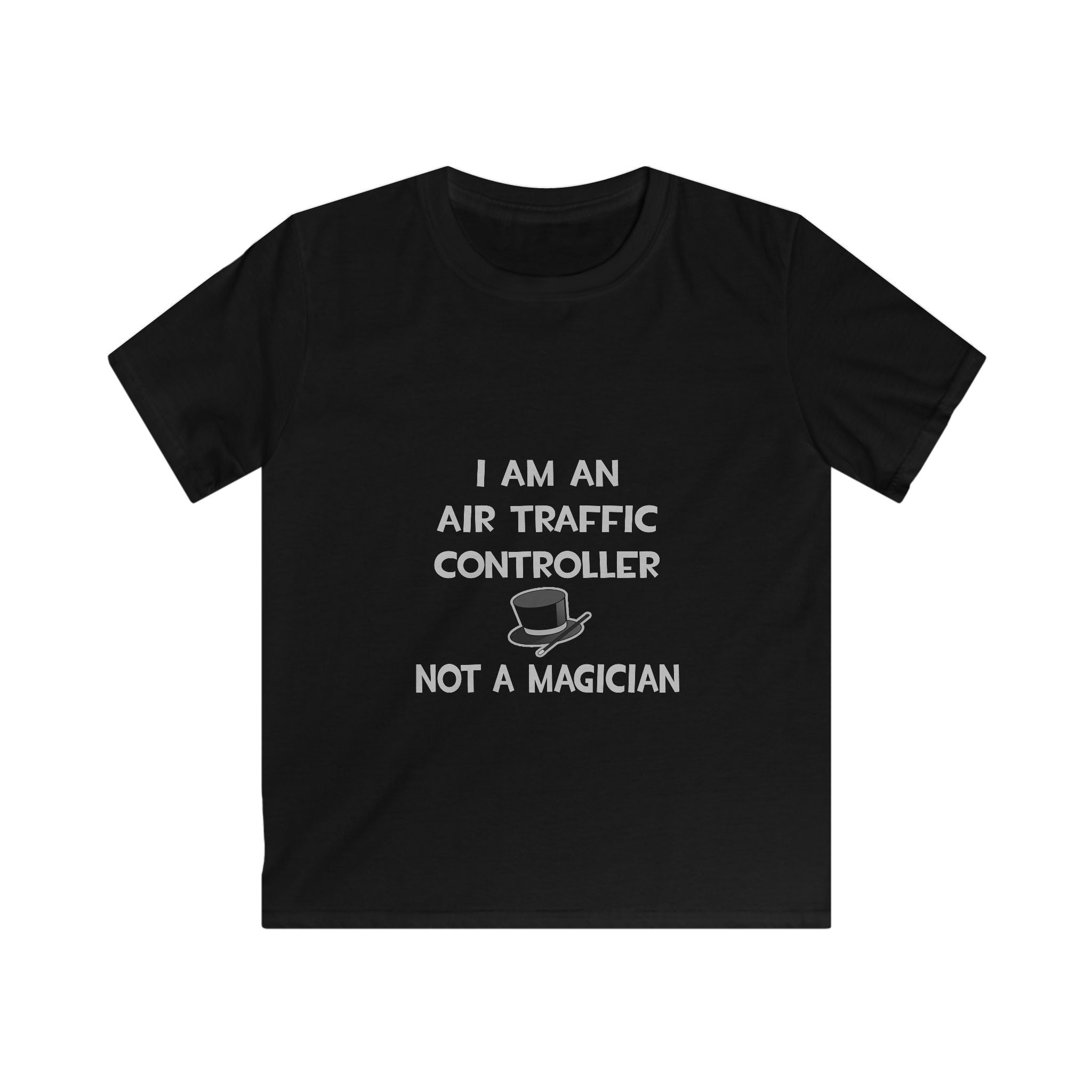 Air Traffic Controller ... Not A Magician - Kids Softstyle Tee