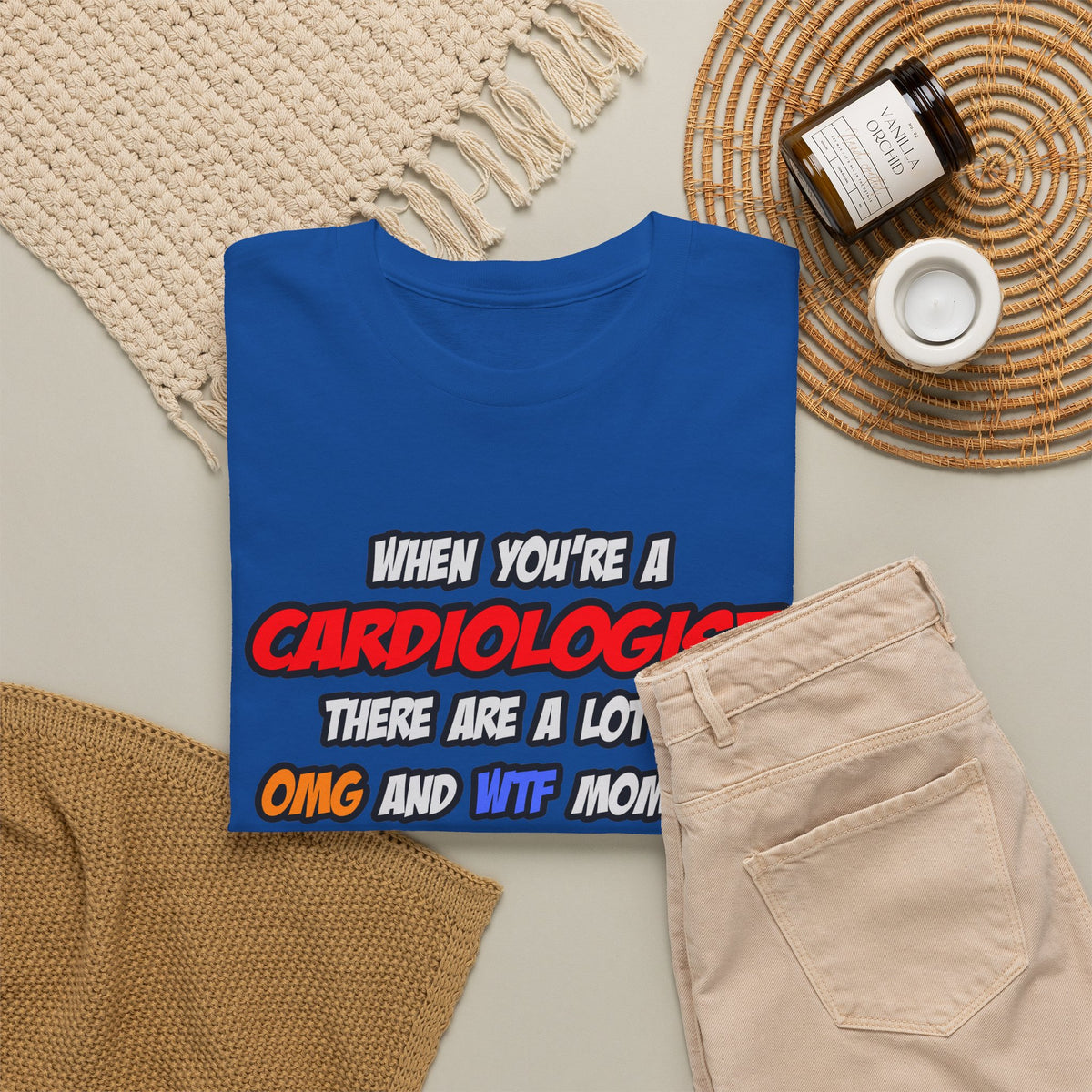 Cardiologist .. OMG WTF LOL - Unisex Heavy Cotton Tee