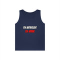 Half Anesthesiologist...Half Superhero - Unisex Heavy Cotton Tank Top