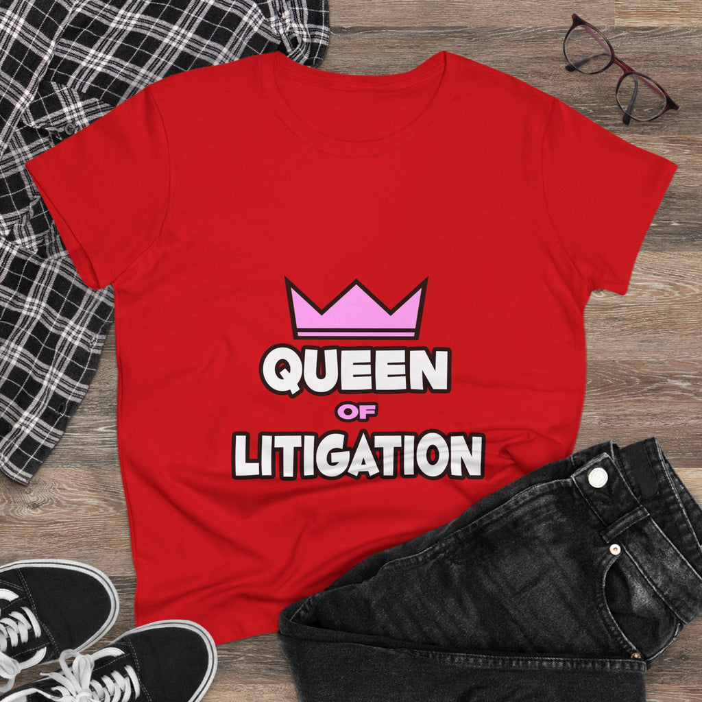 Queen of Litigation - Women's Midweight Cotton Tee
