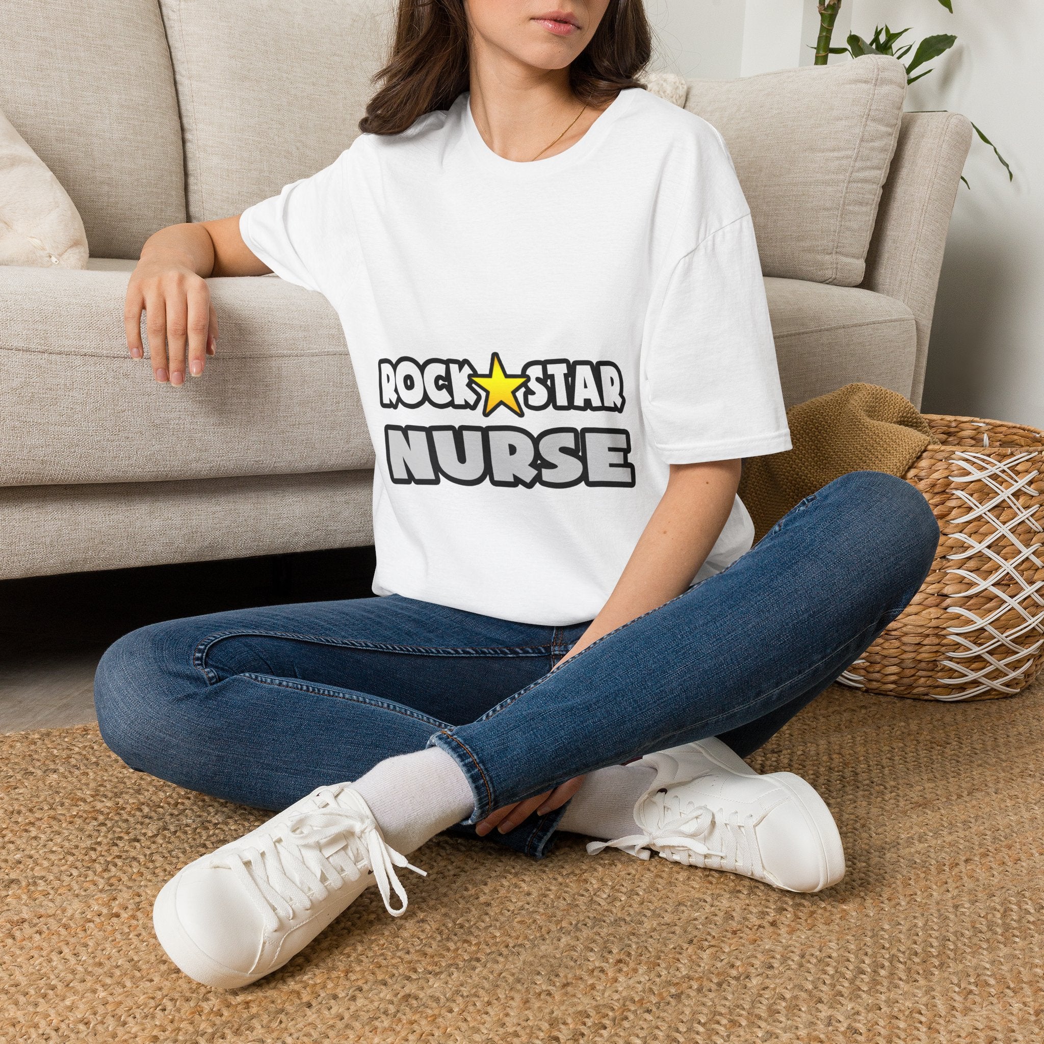 Rock Star Nurse (2) - Unisex Softstyle T-Shirt