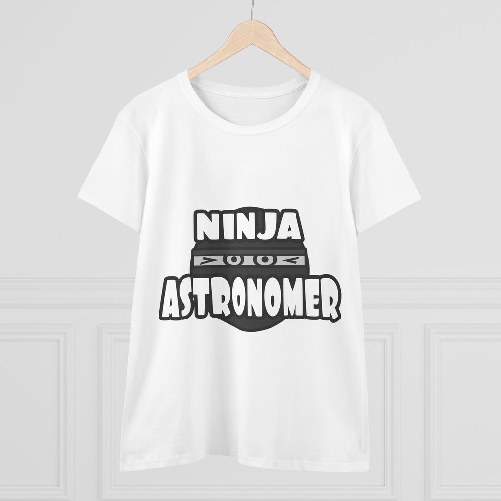 Ninja Astronomer - Women's Midweight Cotton Tee