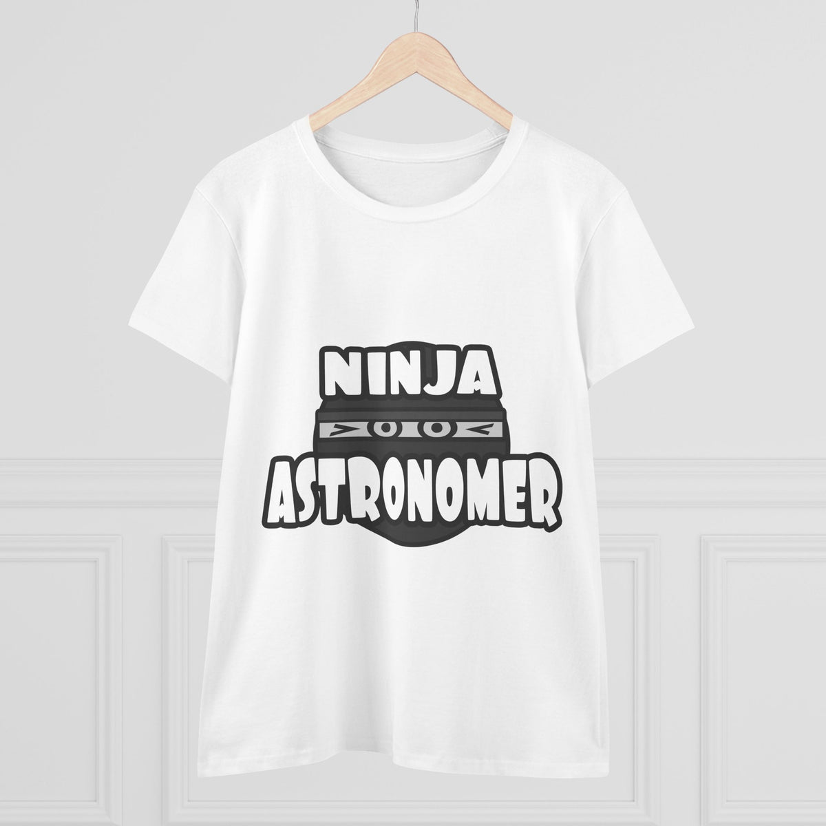 Ninja Astronomer - Women's Midweight Cotton Tee