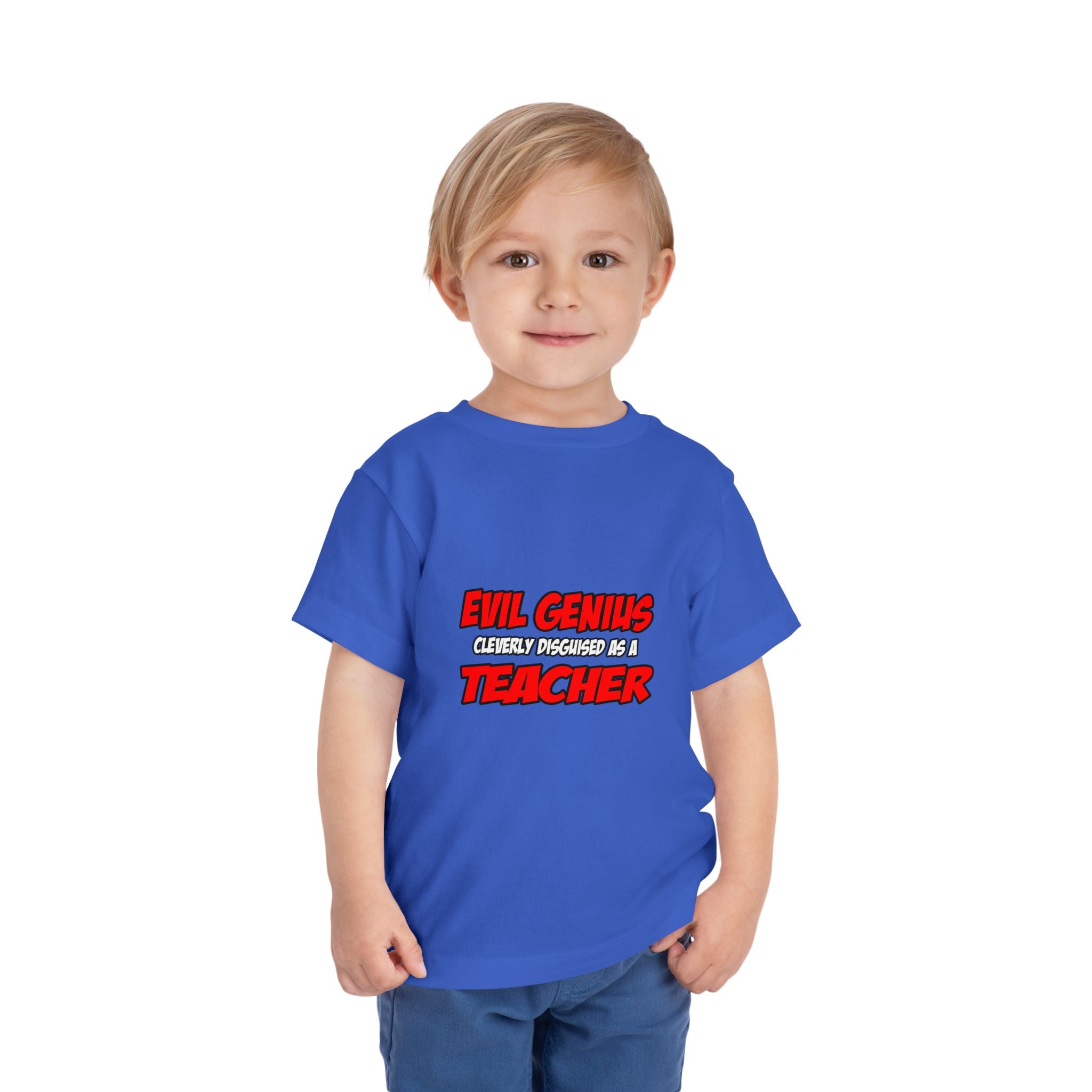 Evil Genius...Teacher - Toddler Short Sleeve Tee