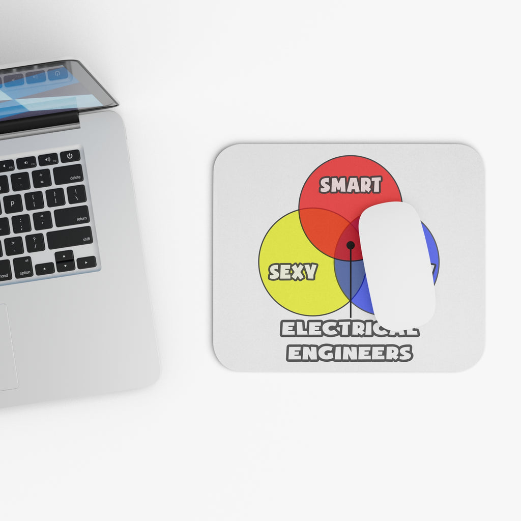 Venn Diagram .. Electrical Engineers - Mouse Pad (Rectangle)