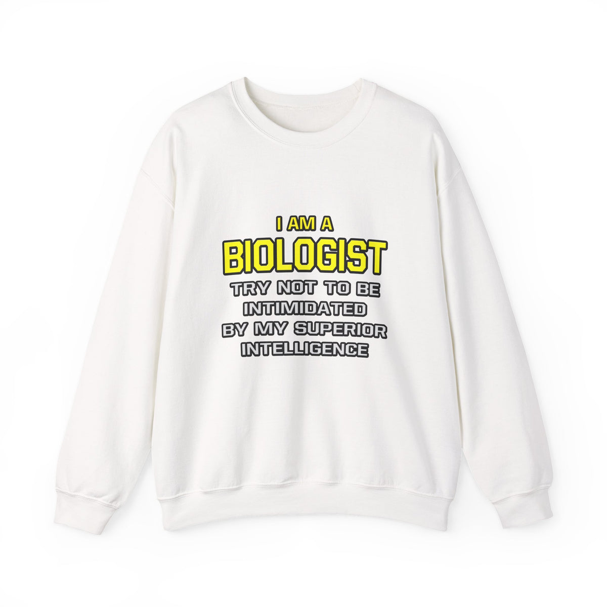 Biologist...Superior Intelligence - Unisex Heavy Blend™ Crewneck Sweatshirt