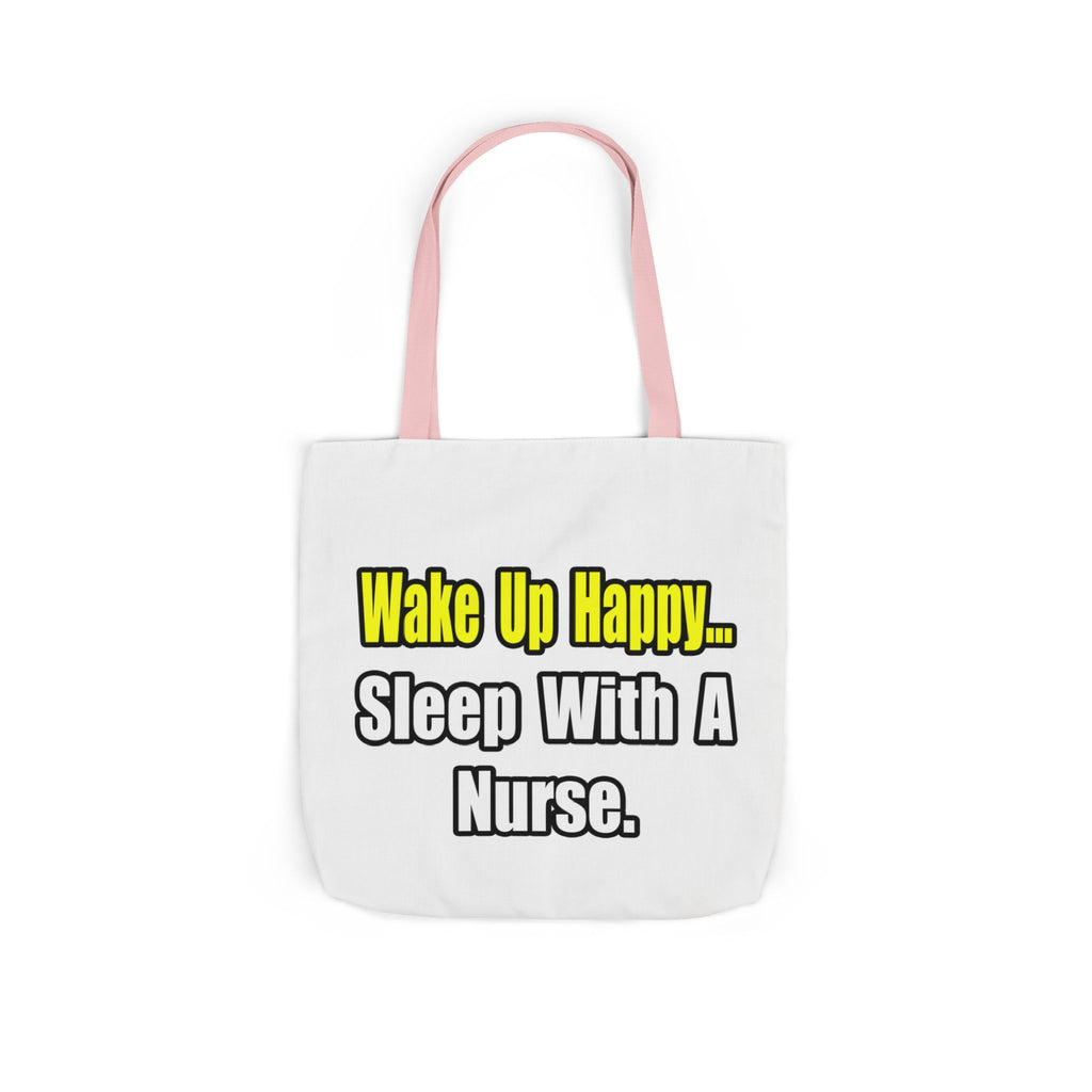 Sleep With a Nurse - Canvas Tote Bag, 5-Color Straps