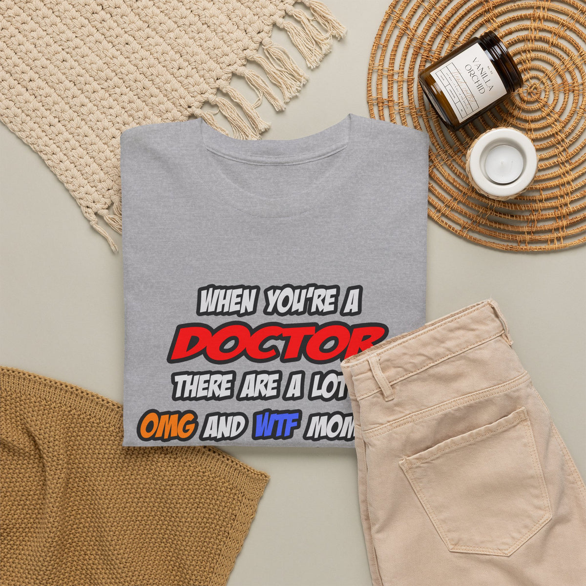 Doctor .. OMG WTF LOL - Unisex Heavy Cotton Tee