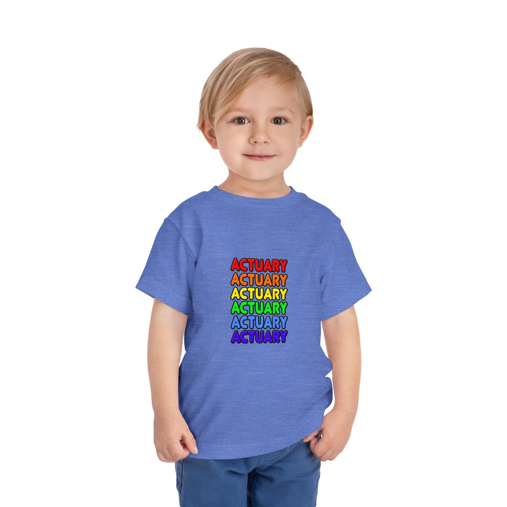 Rainbow Actuary - Toddler Short Sleeve Tee