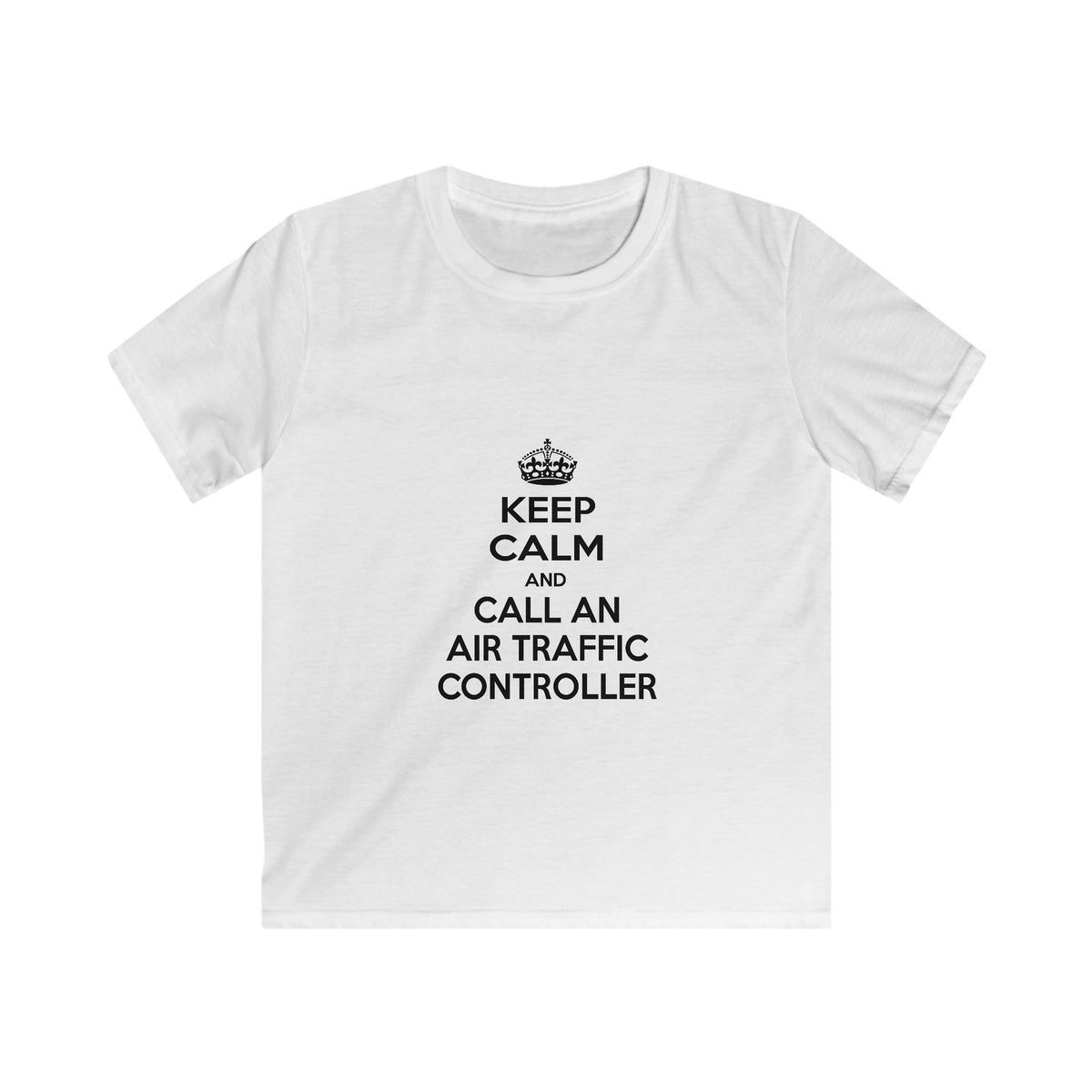 Keep Calm and Call an Air Traffic Controller - Kids Softstyle Tee