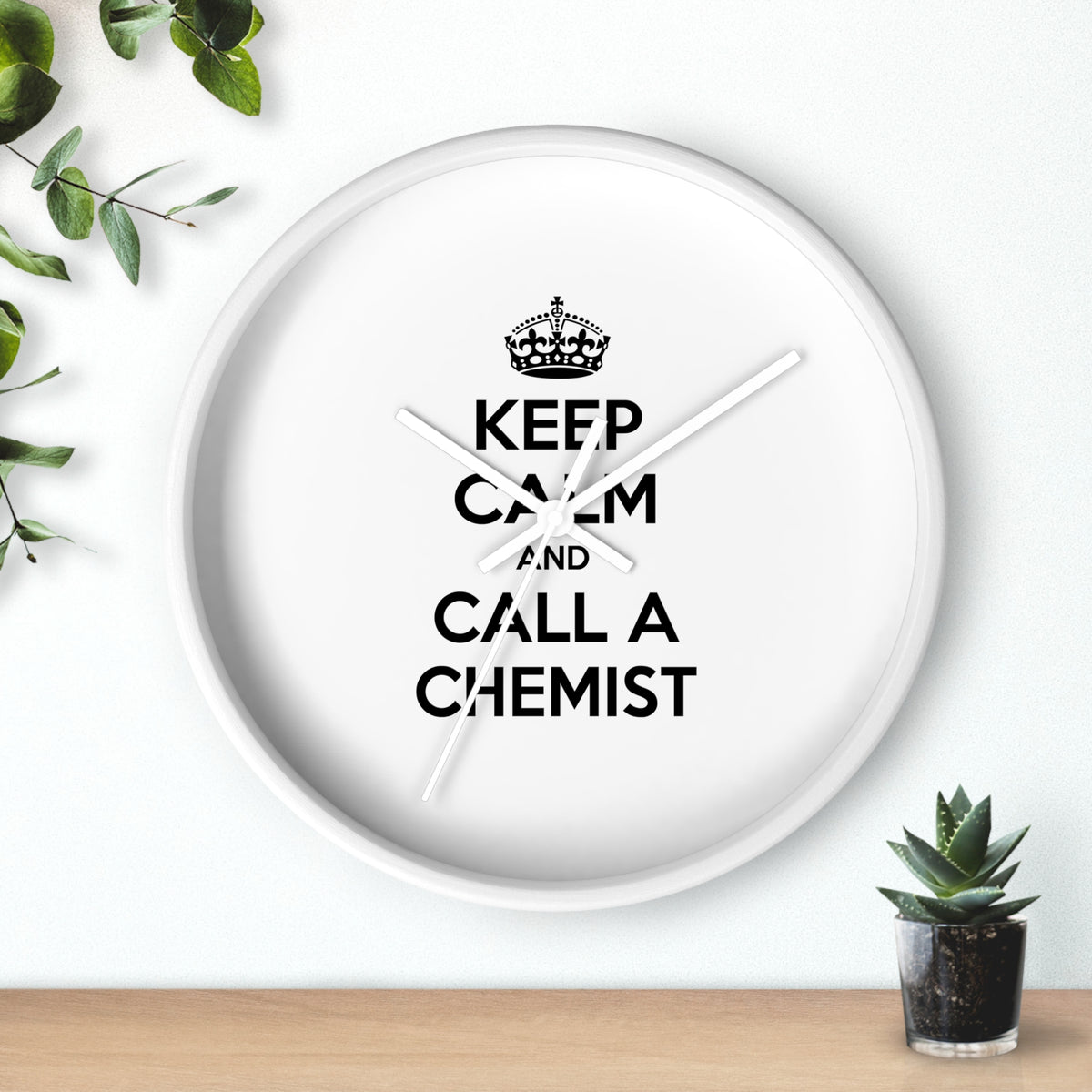 Keep Calm and Call a Chemist - Wall Clock
