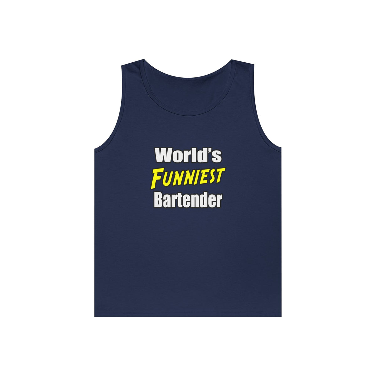 World's Funniest Bartender - Unisex Heavy Cotton Tank Top