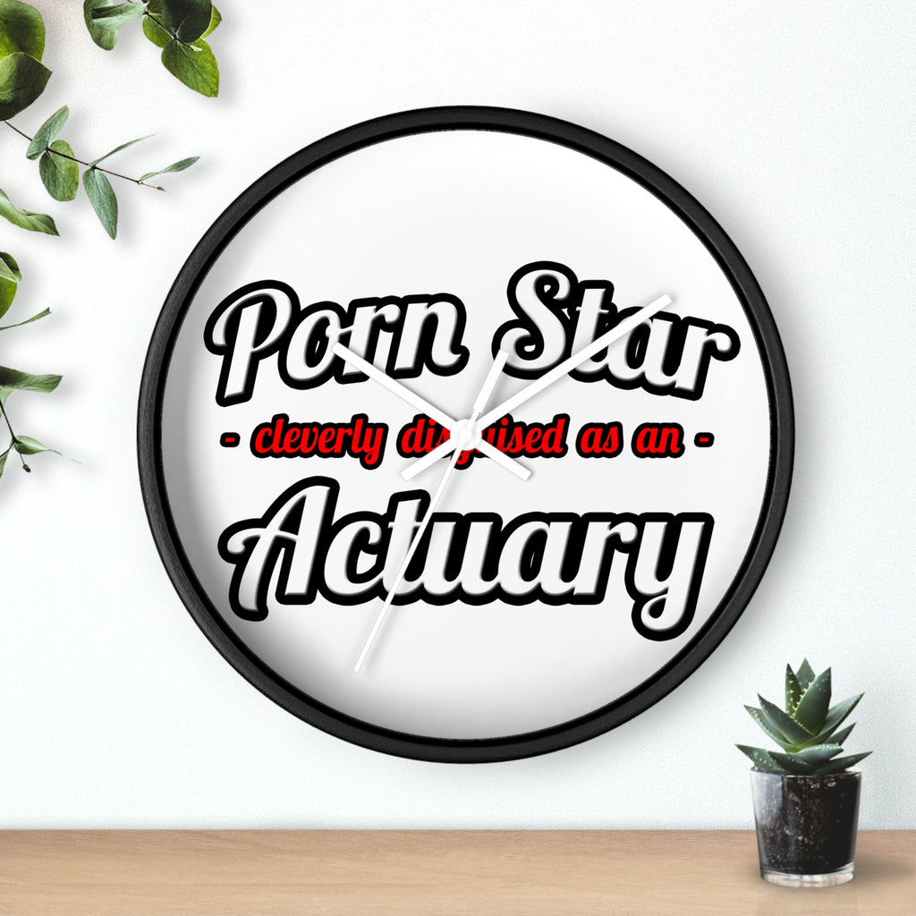 Porn Star ... Actuary - Wall Clock