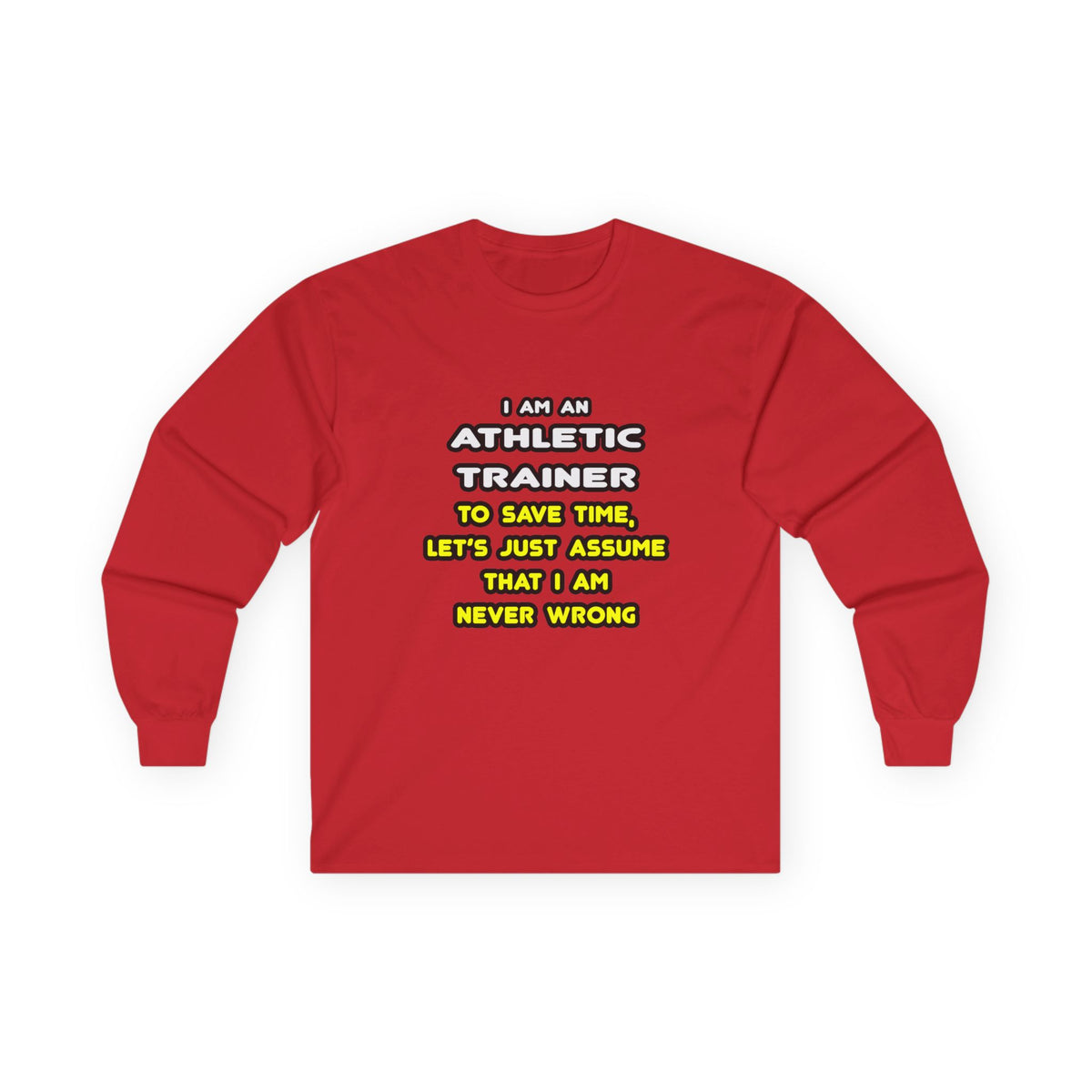 Funny Athletic Trainer T Shirts - Unisex Ultra Cotton Long Sleeve Tee