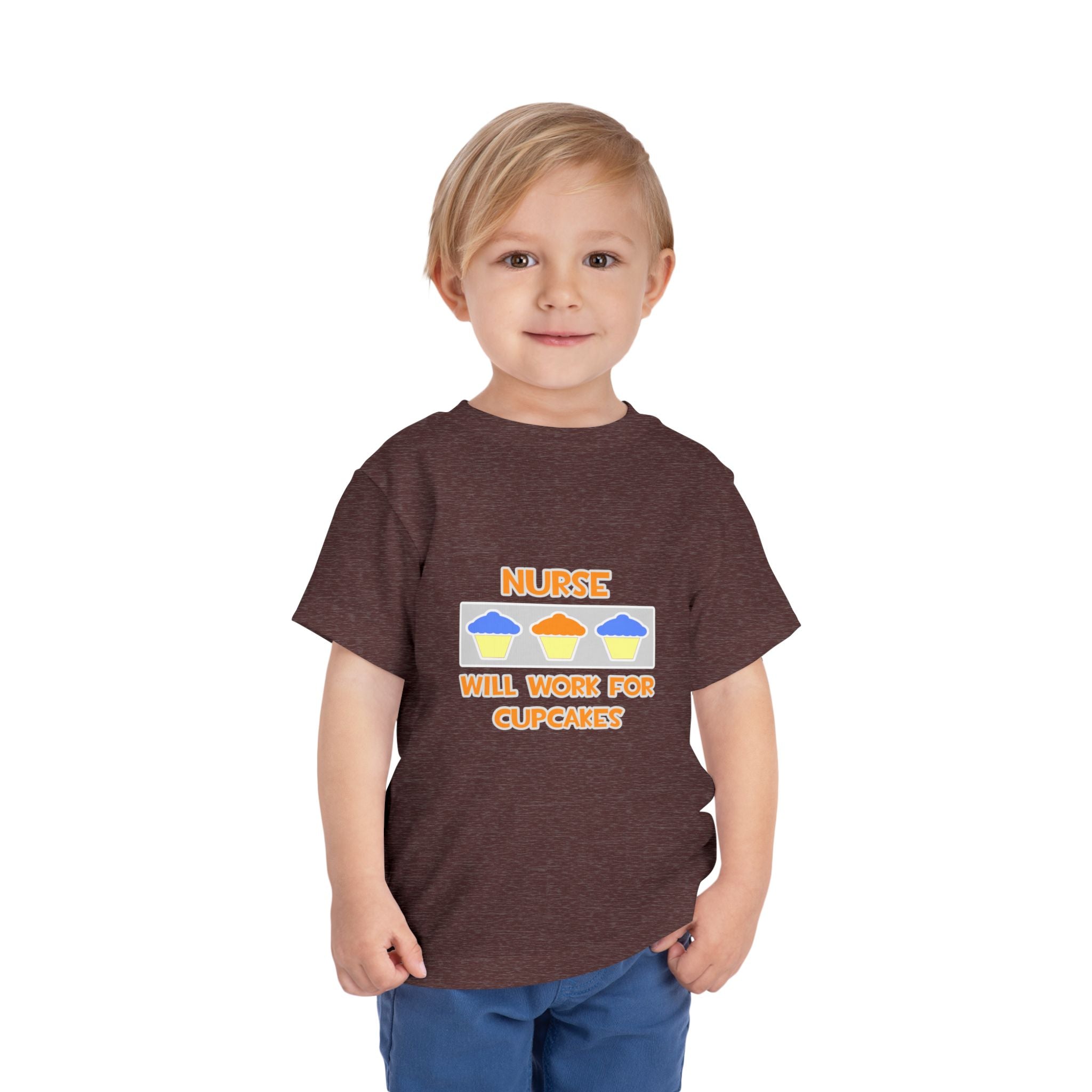 Nurse ... Will Work For Cupcakes - Toddler Short Sleeve Tee
