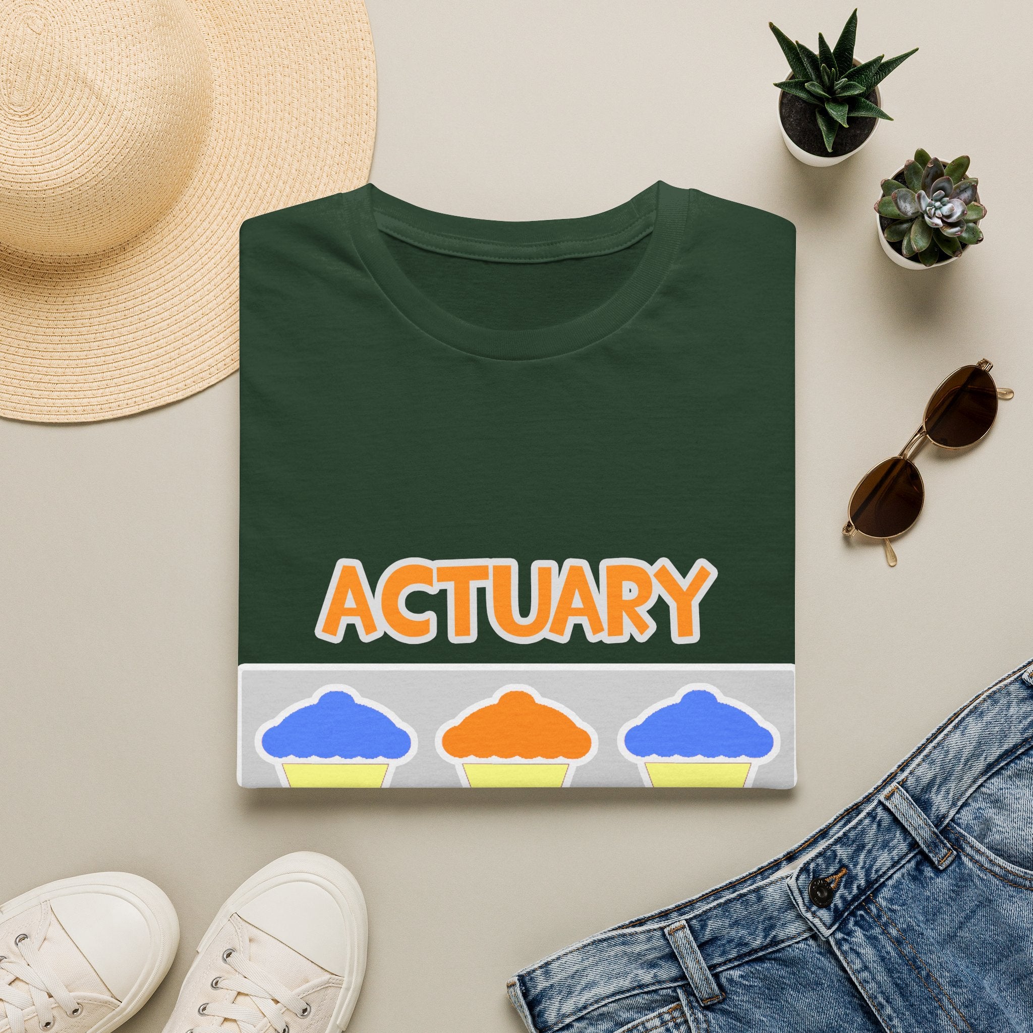 Actuary ... Will Work For Cupcakes - Unisex Softstyle T-Shirt