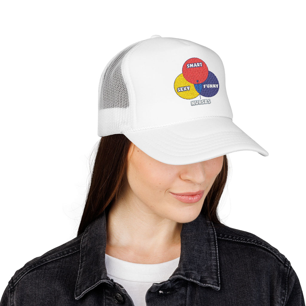 Venn Diagram .. Nurses - Foam Trucker Hat