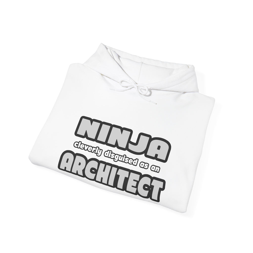 Ninja Cleverly Disguised As An Architect - Unisex Heavy Blend™ Hooded Sweatshirt