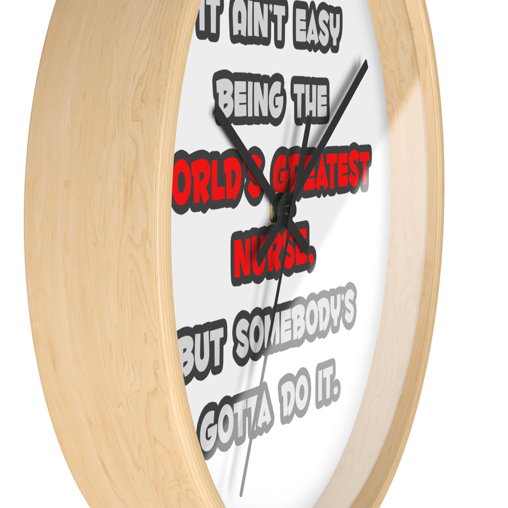 World's Greatest Nurse Joke - Wall Clock