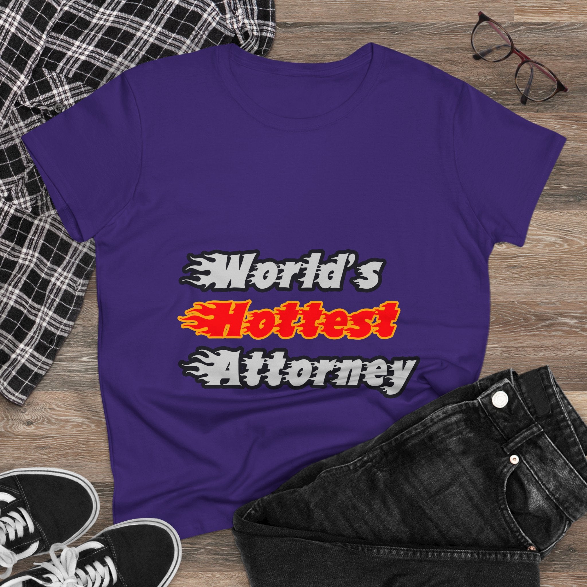 World's Hottest Attorney - Women's Midweight Cotton Tee