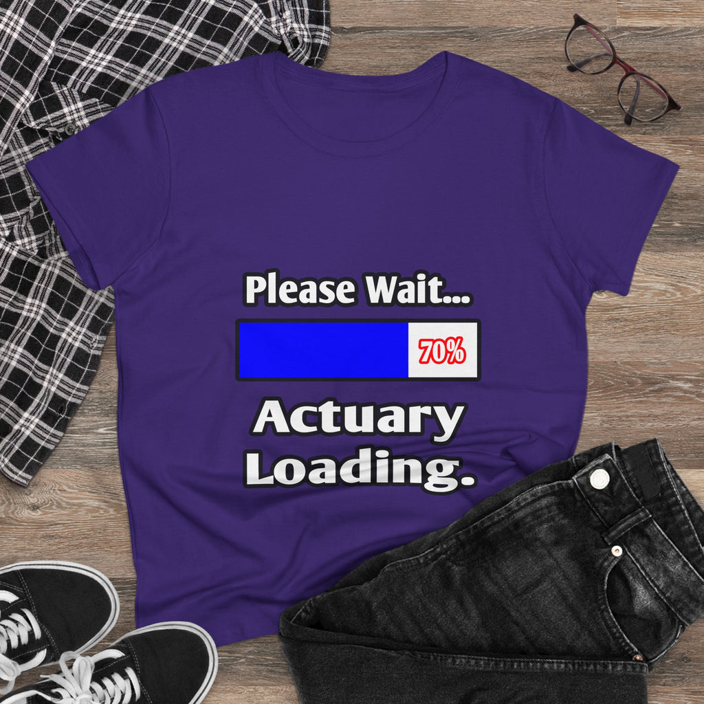Please Wait...Actuary Loading - Women's Midweight Cotton Tee