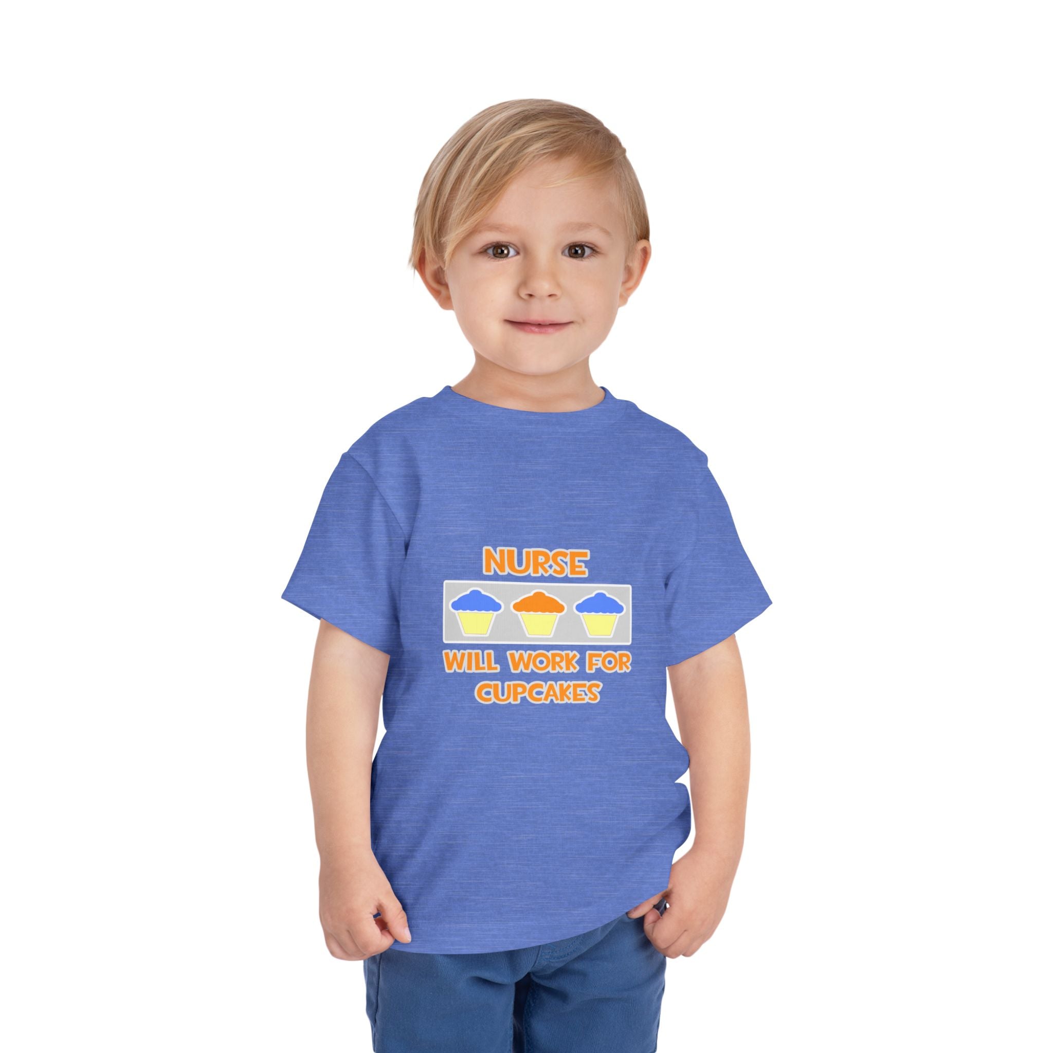 Nurse ... Will Work For Cupcakes - Toddler Short Sleeve Tee