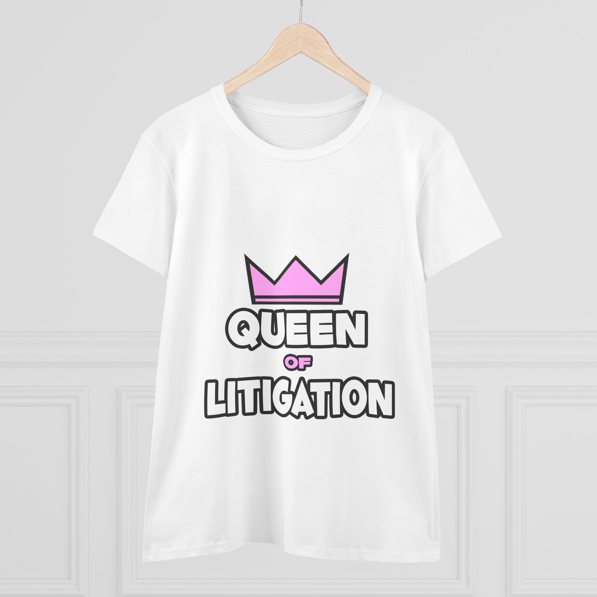 Queen of Litigation - Women's Midweight Cotton Tee