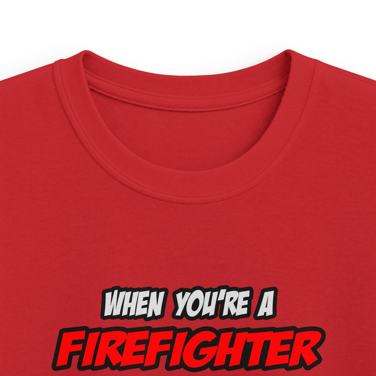Firefighter .. OMG WTF LOL - Kids Softstyle Tee