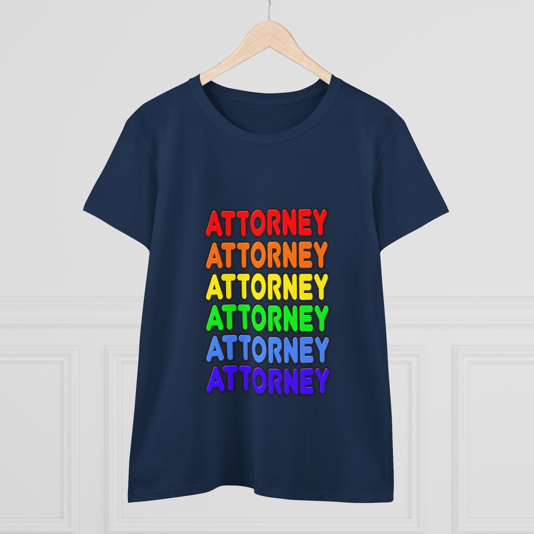 Rainbow Attorney - Women's Midweight Cotton Tee