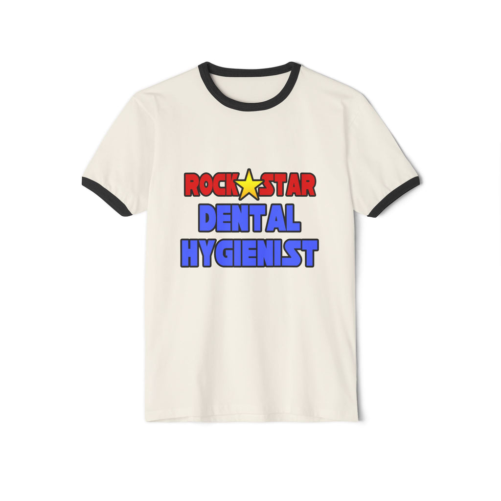 Rock Star Dental Hygienist - Unisex Cotton Ringer T-Shirt