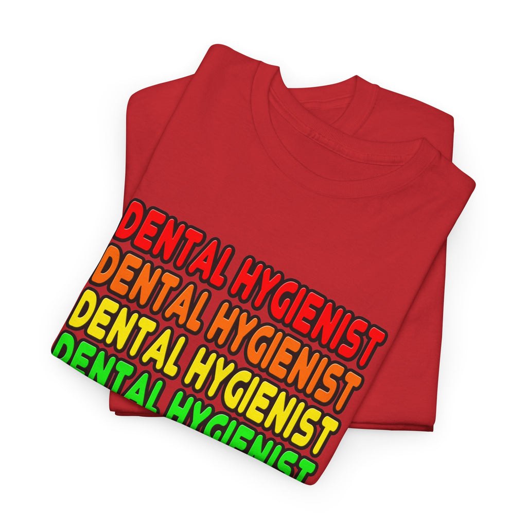 Rainbow Dental Hygienist - Unisex Heavy Cotton Tee