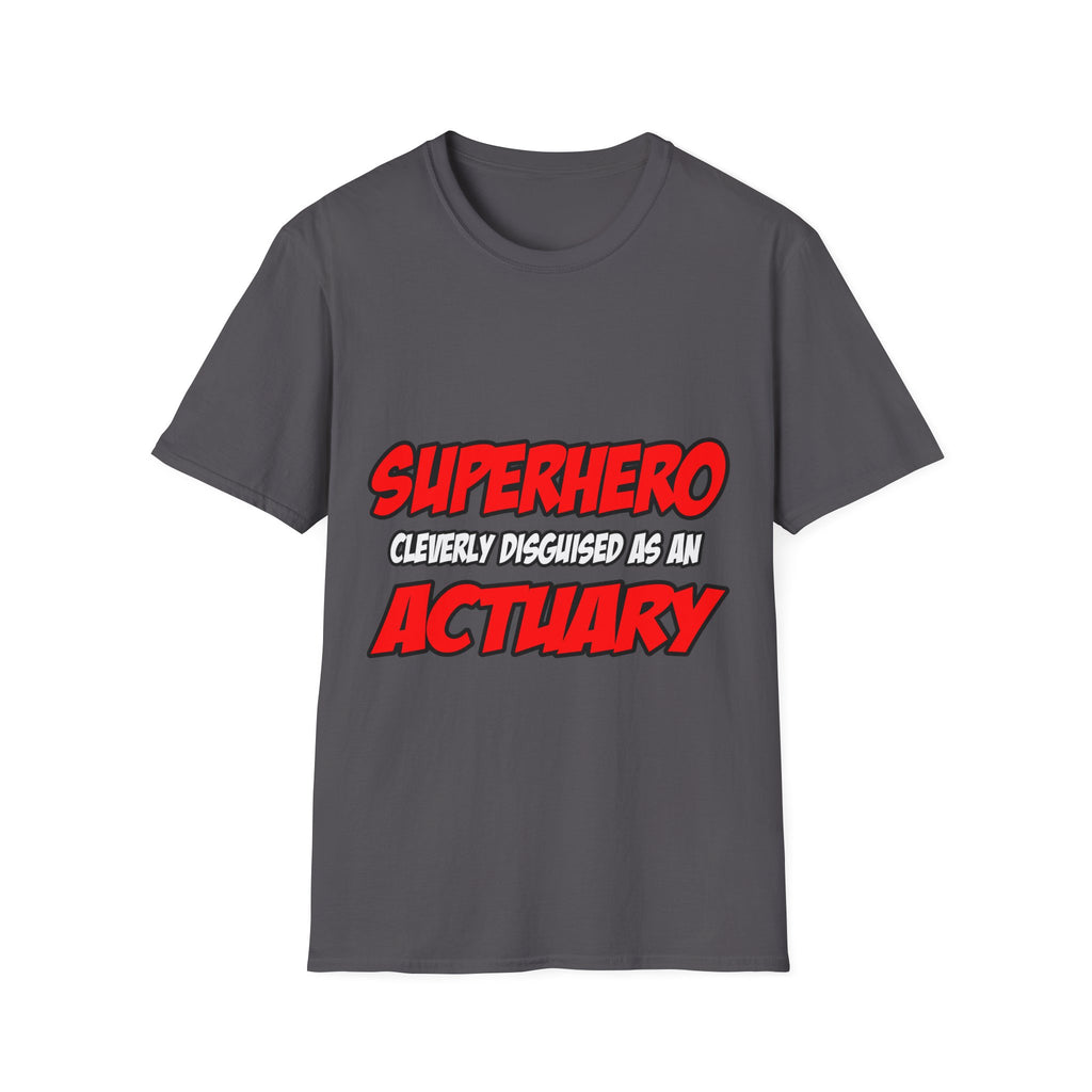 Superhero...Actuary - Unisex Softstyle T-Shirt