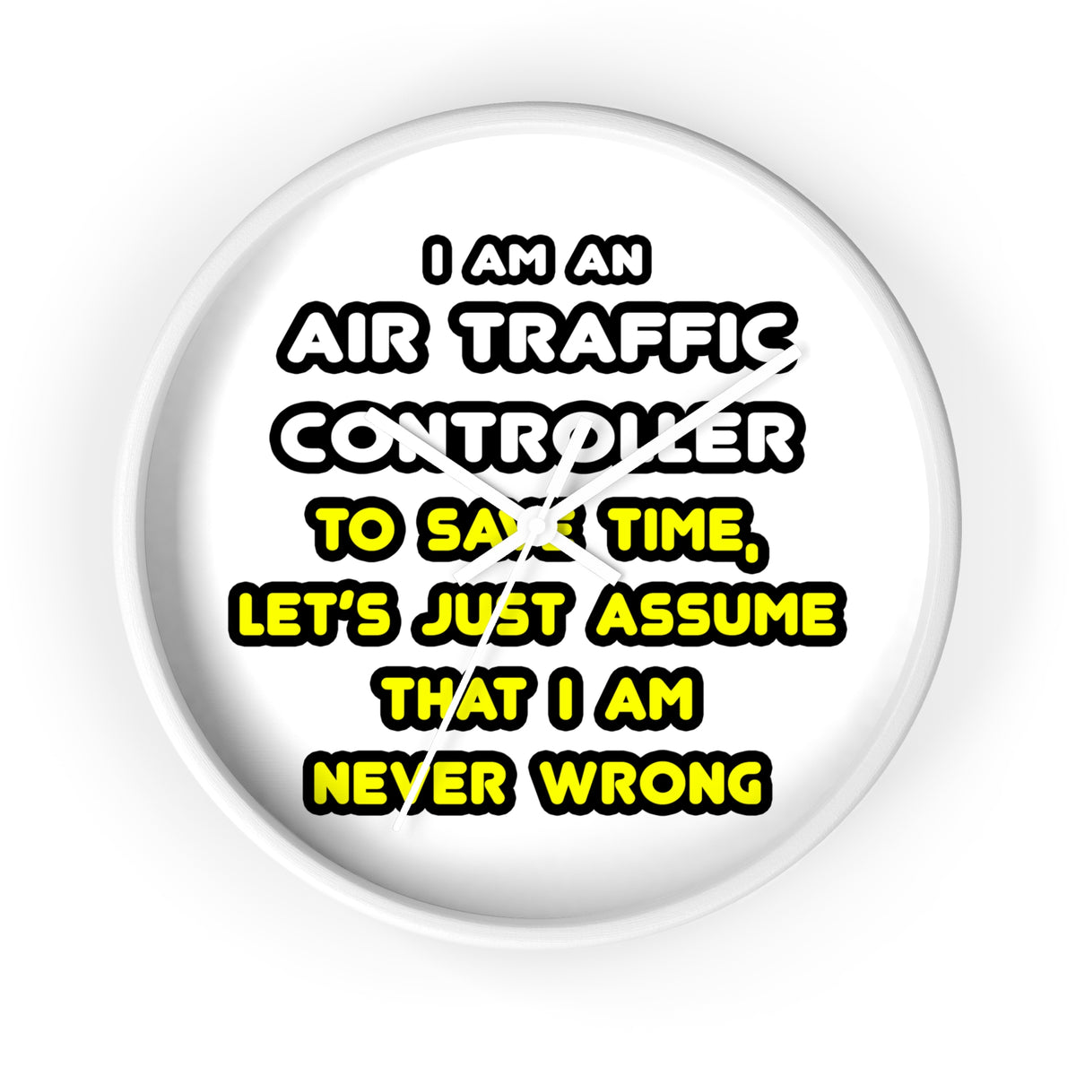 Funny Air Traffic Controller T Shirts - Wall Clock
