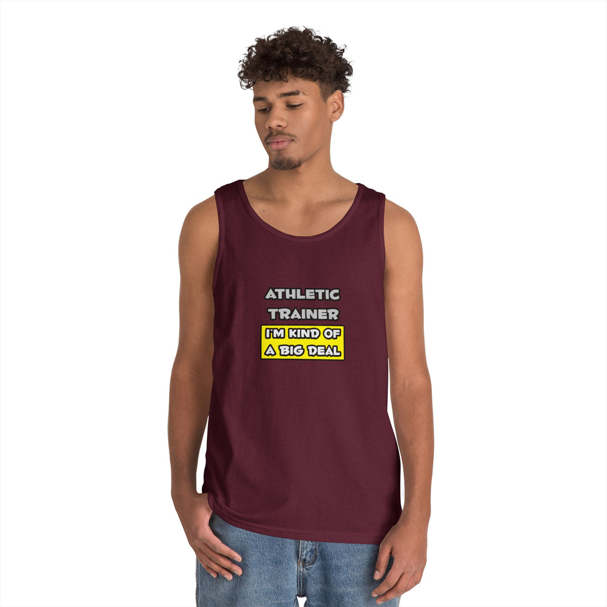 Athletic Trainer .. I'm Kind of a Big Deal - Unisex Heavy Cotton Tank Top