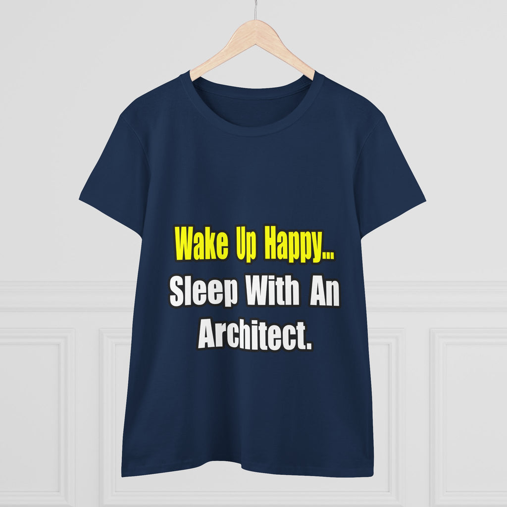 Sleep With an Architect - Women's Midweight Cotton Tee
