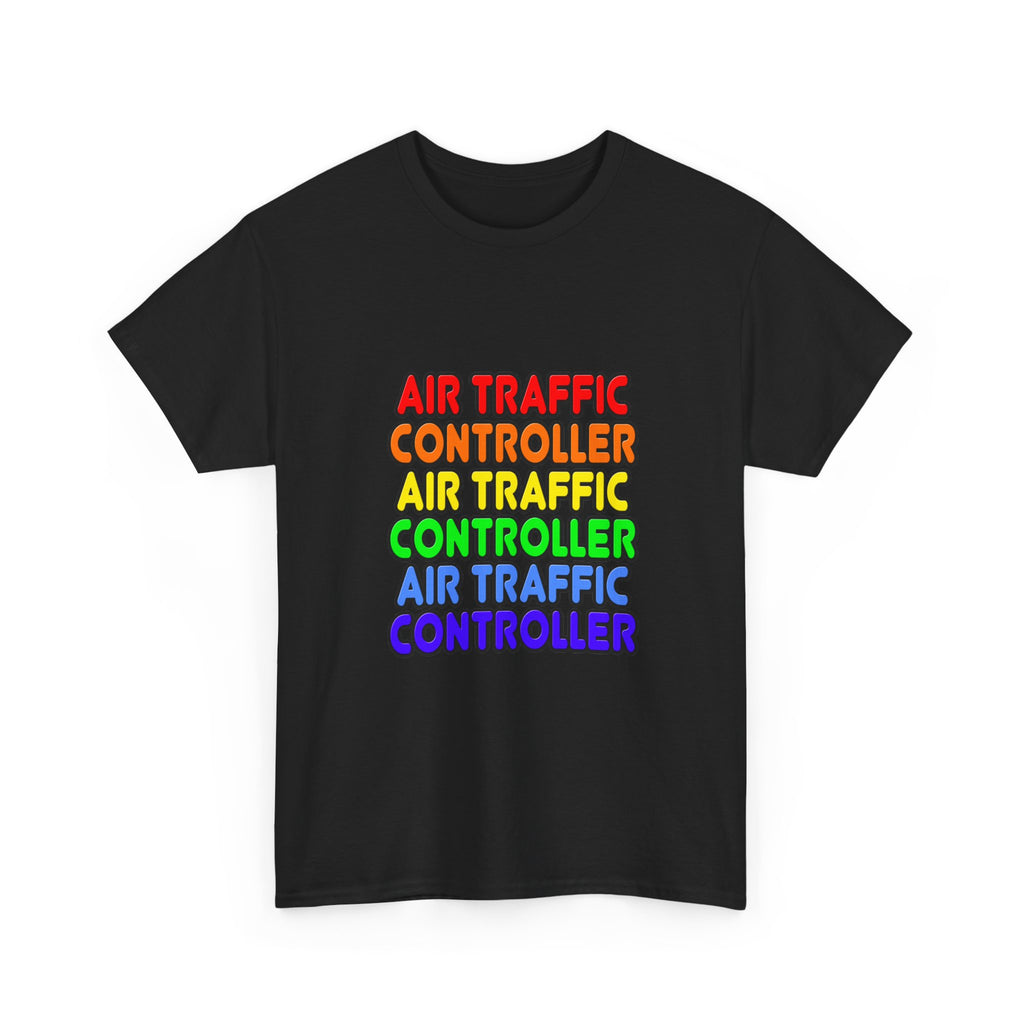 Rainbow Air Traffic Controller - Unisex Heavy Cotton Tee