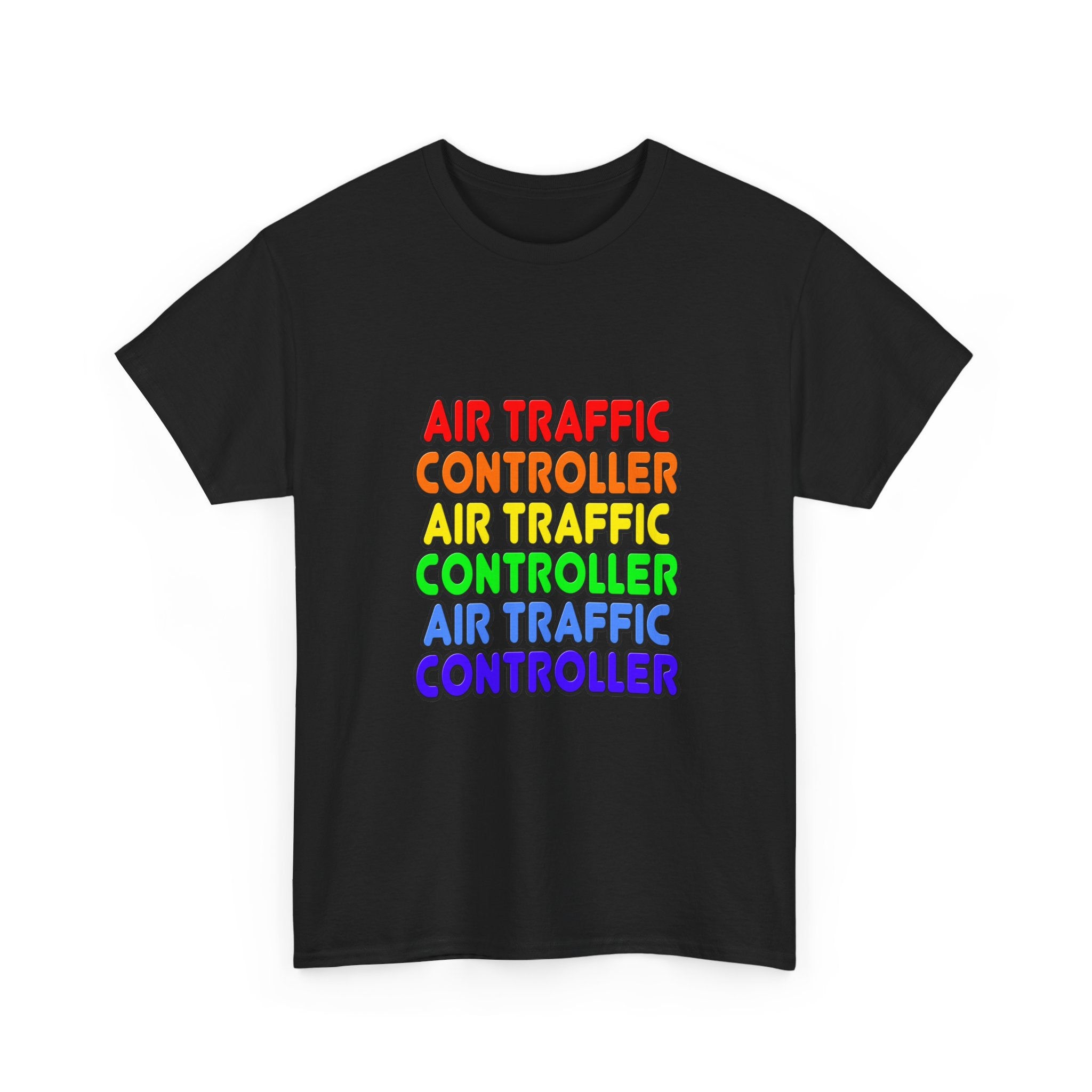 Rainbow Air Traffic Controller - Unisex Heavy Cotton Tee