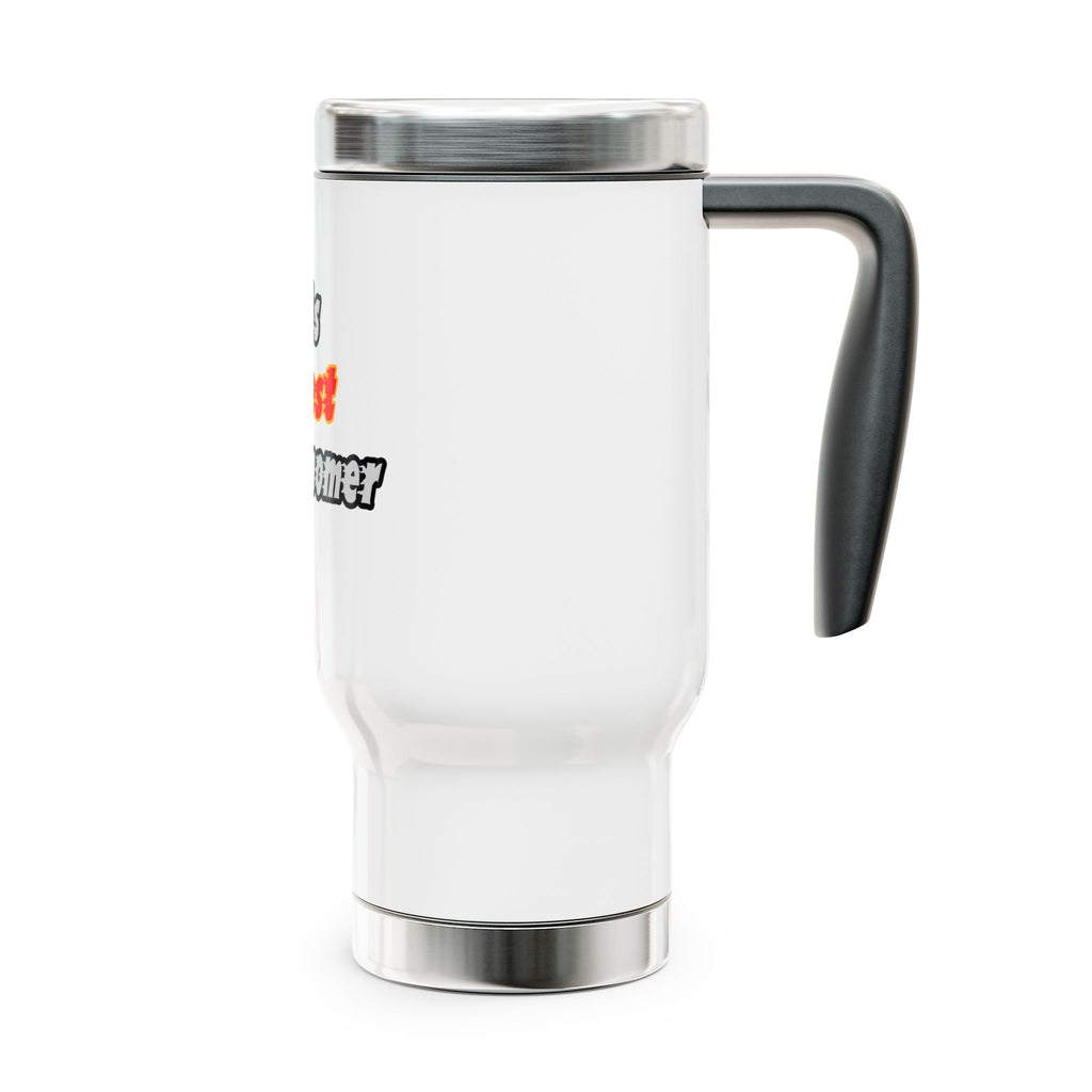 World's Hottest Astronomer - Stainless Steel Travel Mug with Handle, 14oz