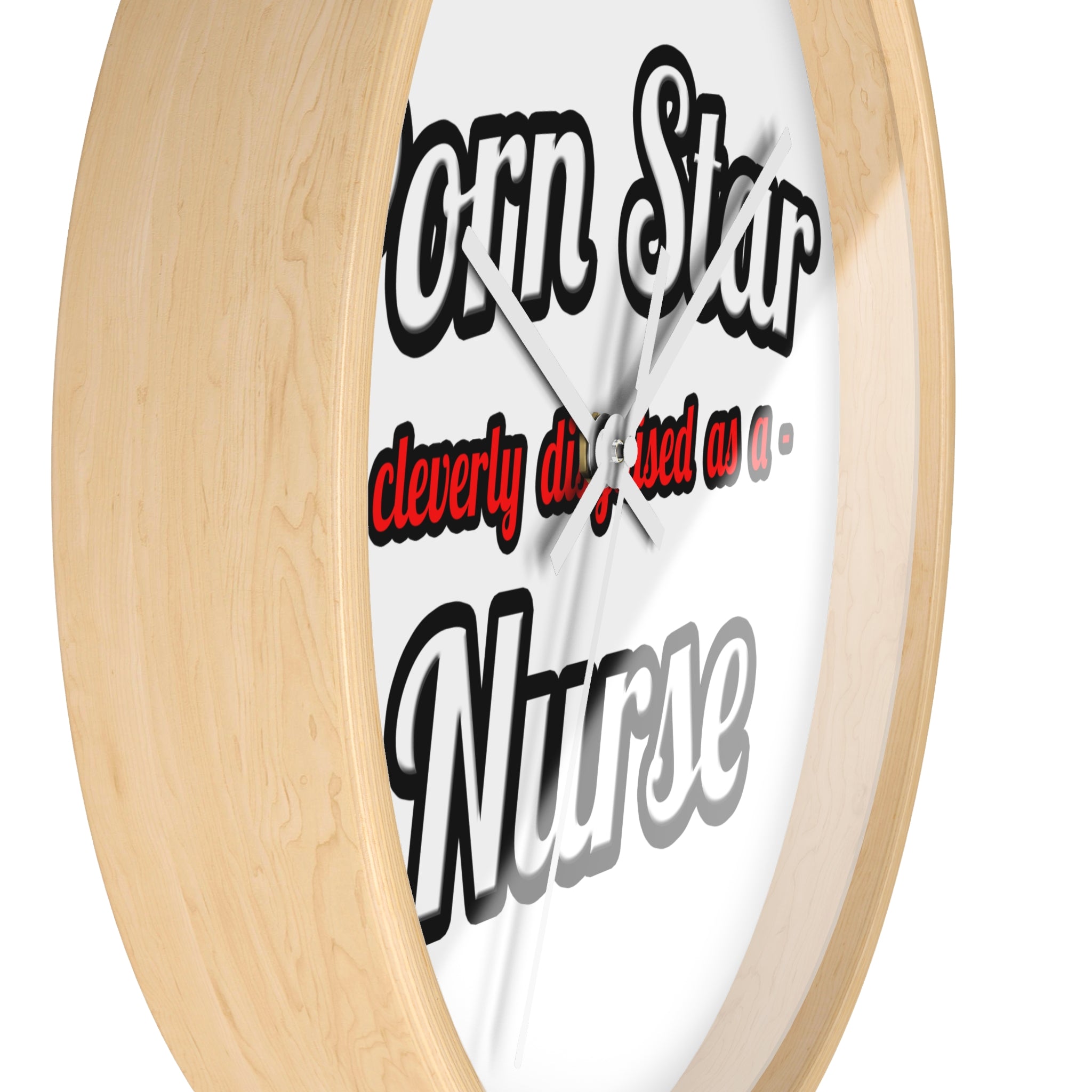 Porn Star...Nurse - Wall Clock