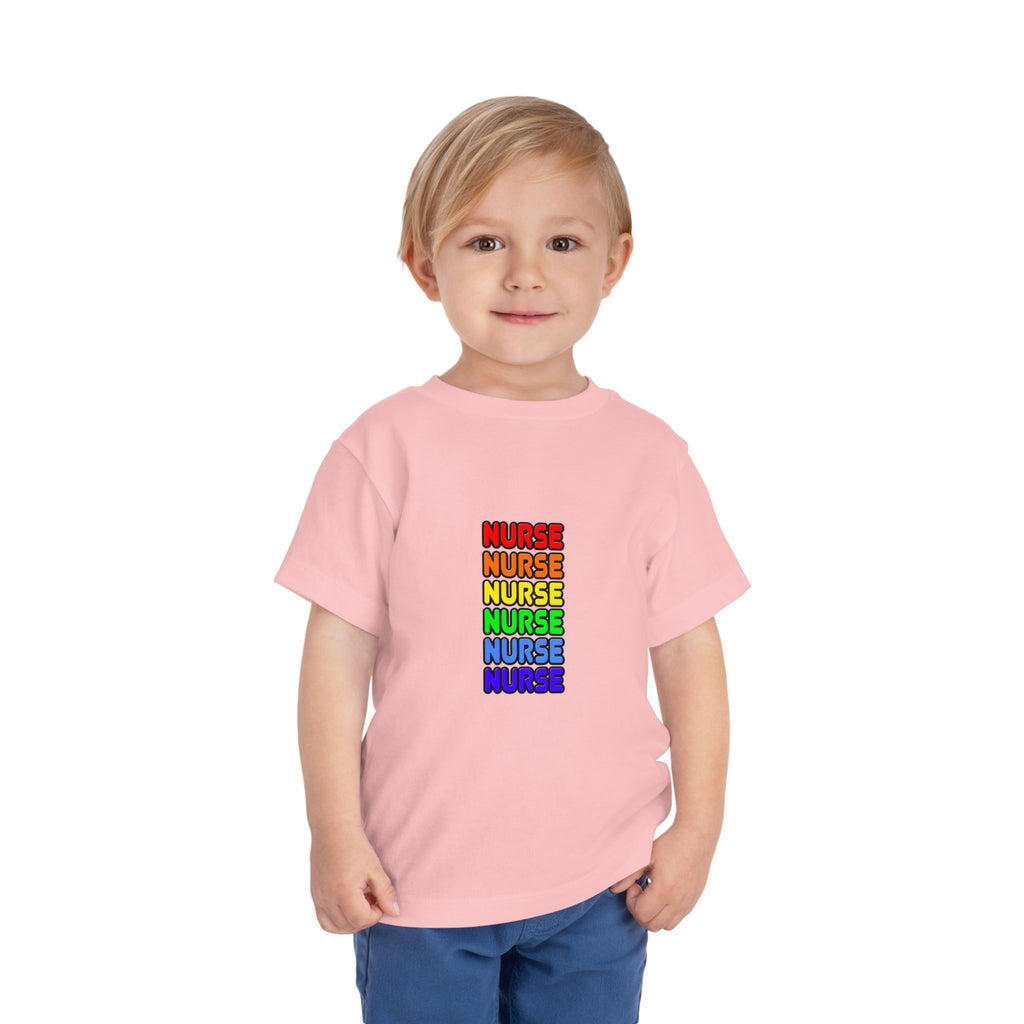 Rainbow Nurse - Toddler Short Sleeve Tee