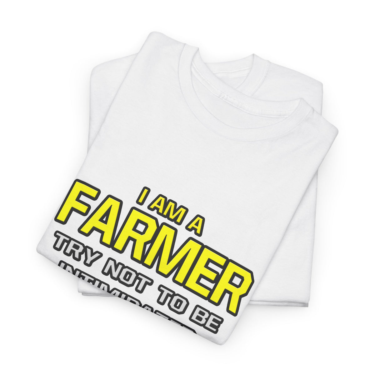 Farmer...Superior Intelligence - Unisex Heavy Cotton Tee