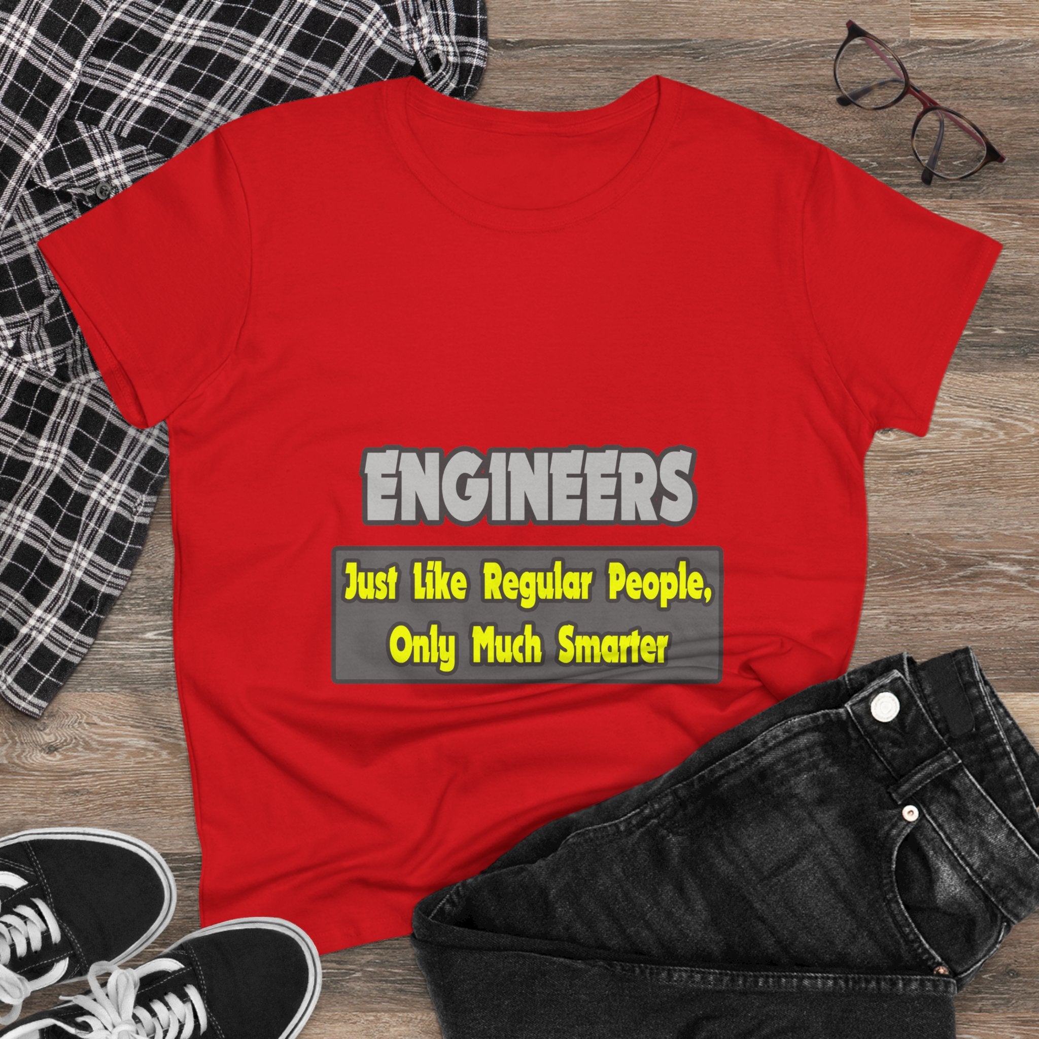 Engineers...Smarter - Women's Midweight Cotton Tee
