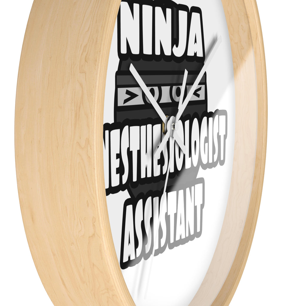 Ninja Anesthesiologist Assistant - Wall Clock