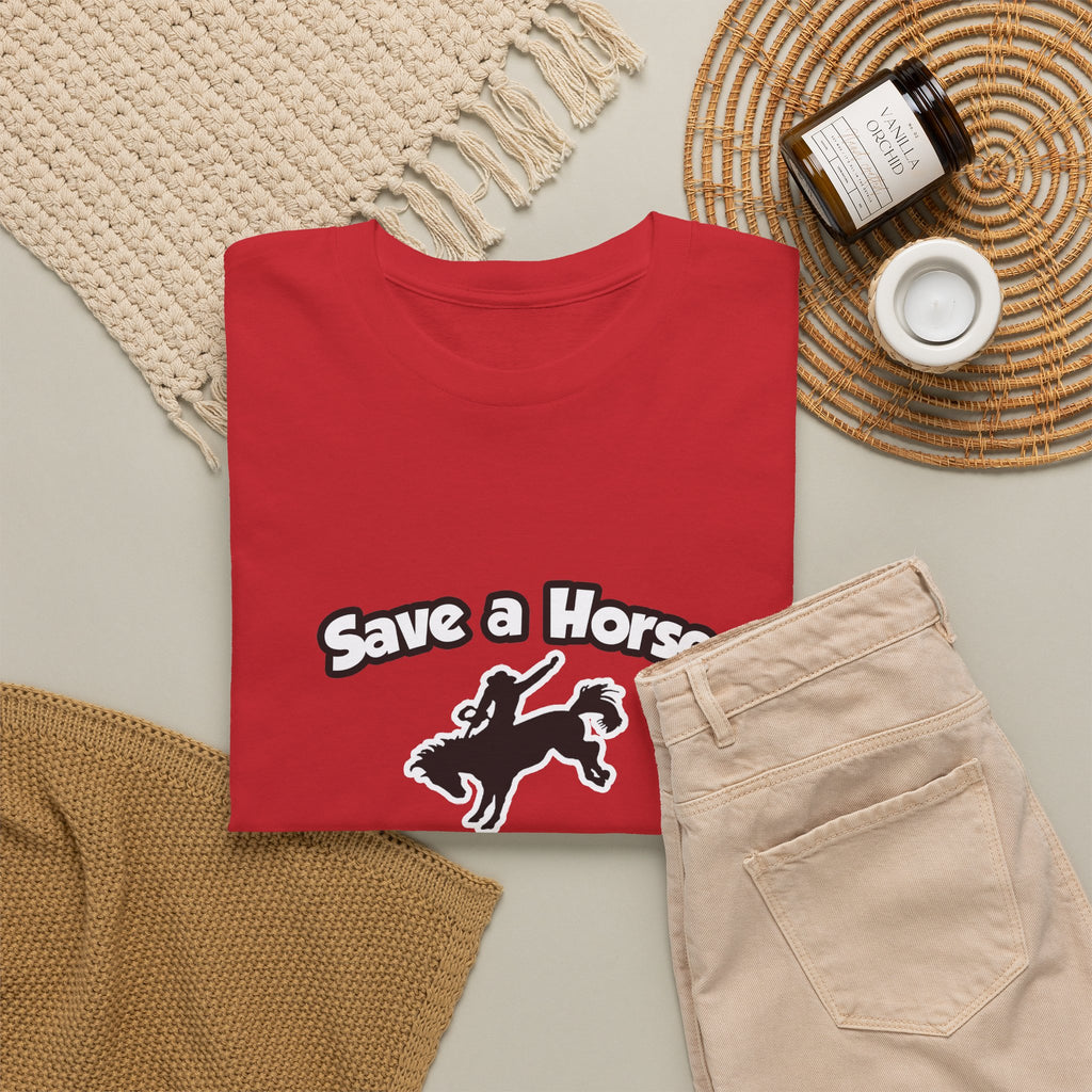 Save a Horse .. Ride a Doctor - Unisex Heavy Cotton Tee