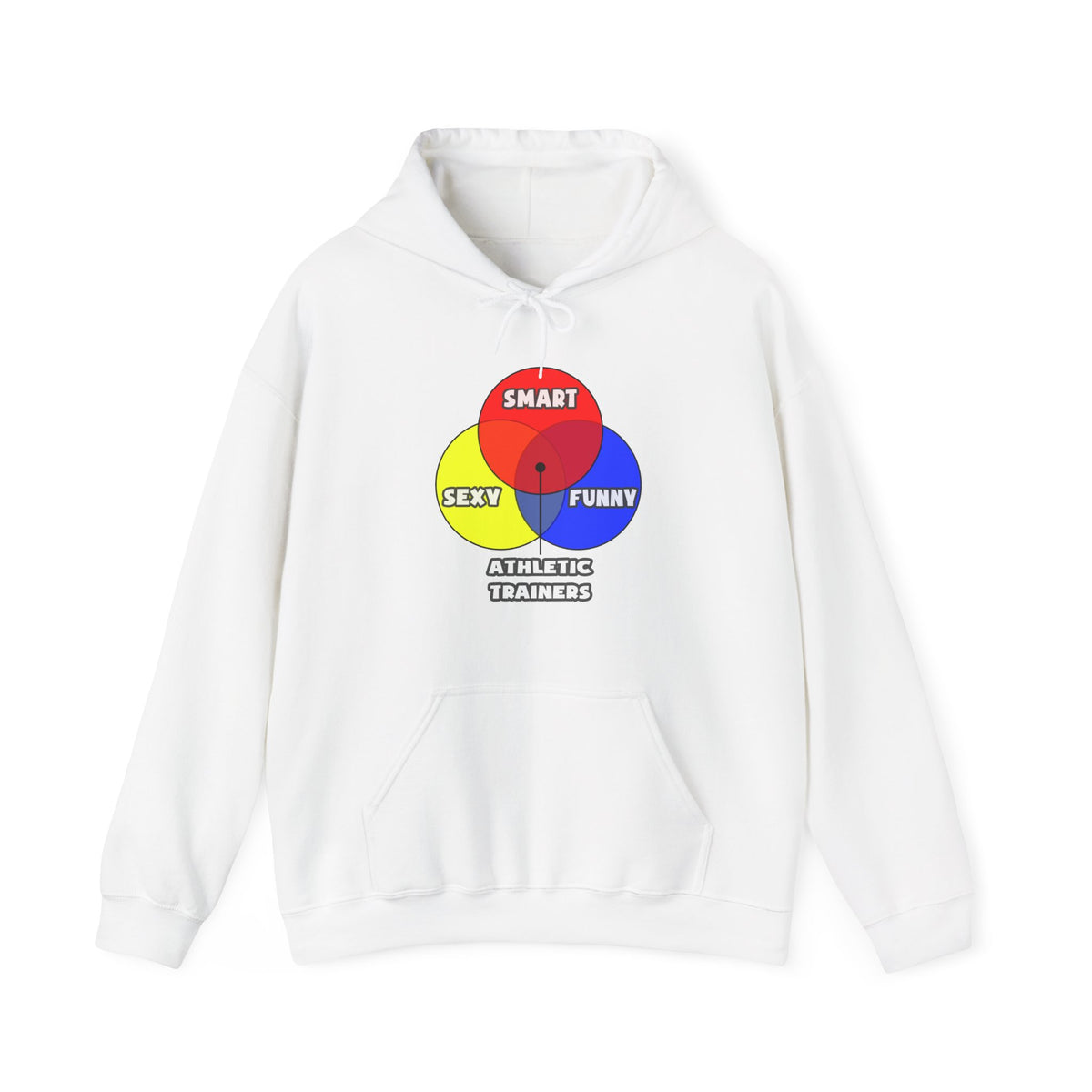 Venn Diagram .. Athletic Trainers - Unisex Heavy Blend™ Hooded Sweatshirt