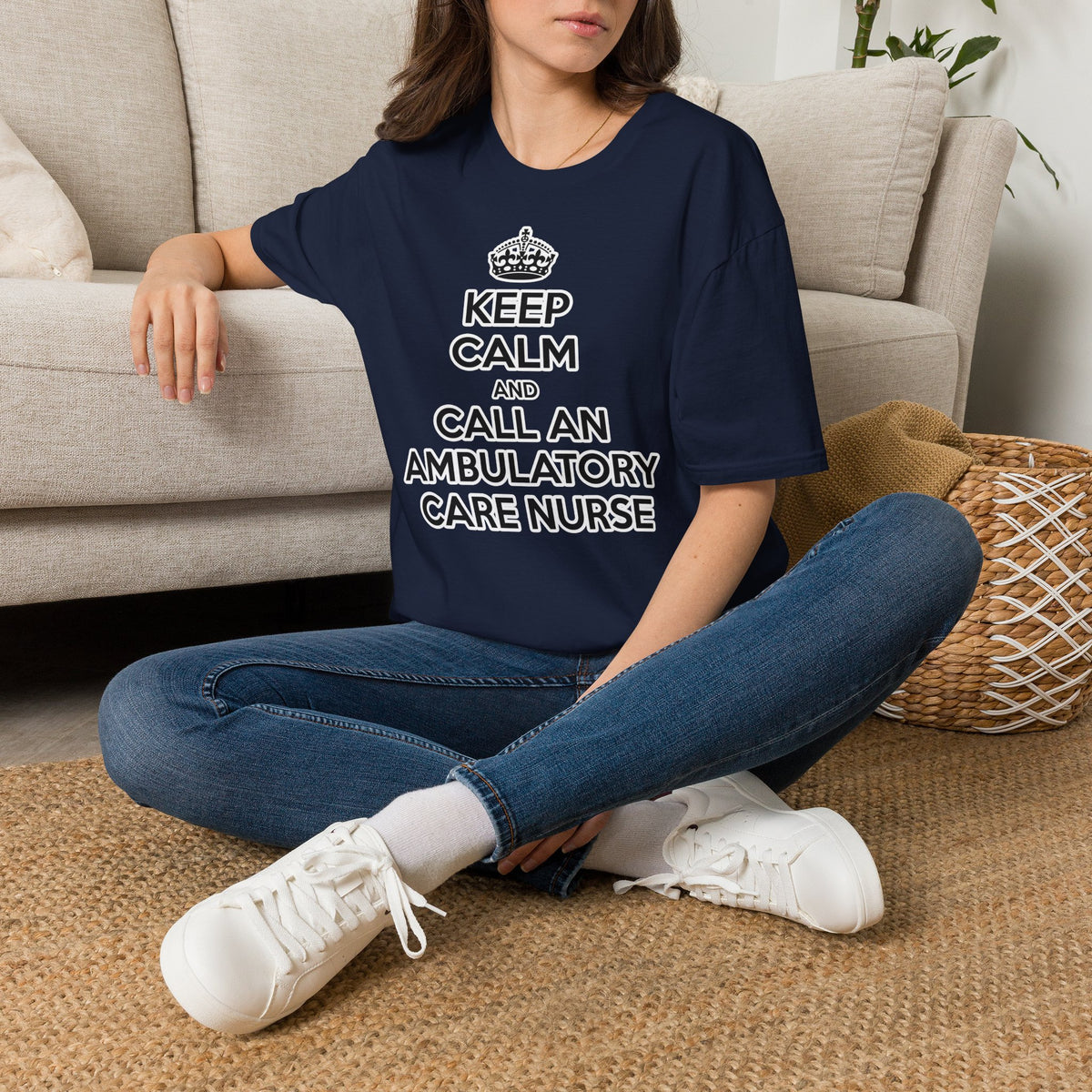 Keep Calm and Call an Ambulatory Care Nurse - Unisex Softstyle T-Shirt
