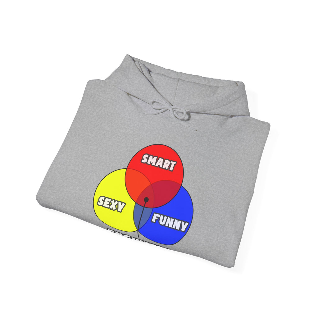 Venn Diagram .. Engineers - Unisex Heavy Blend™ Hooded Sweatshirt